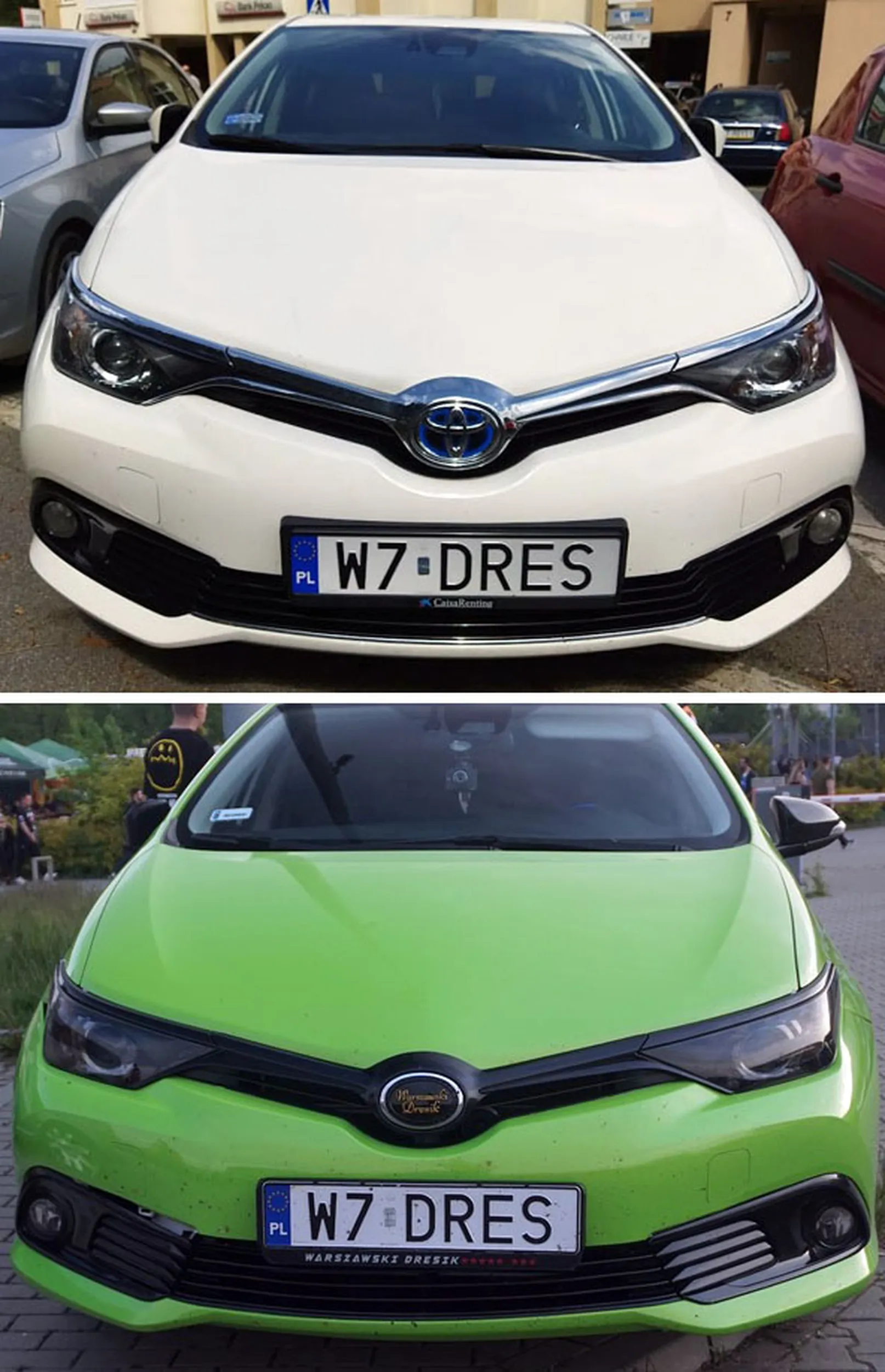 Fajny numer, blacha W7 DRES