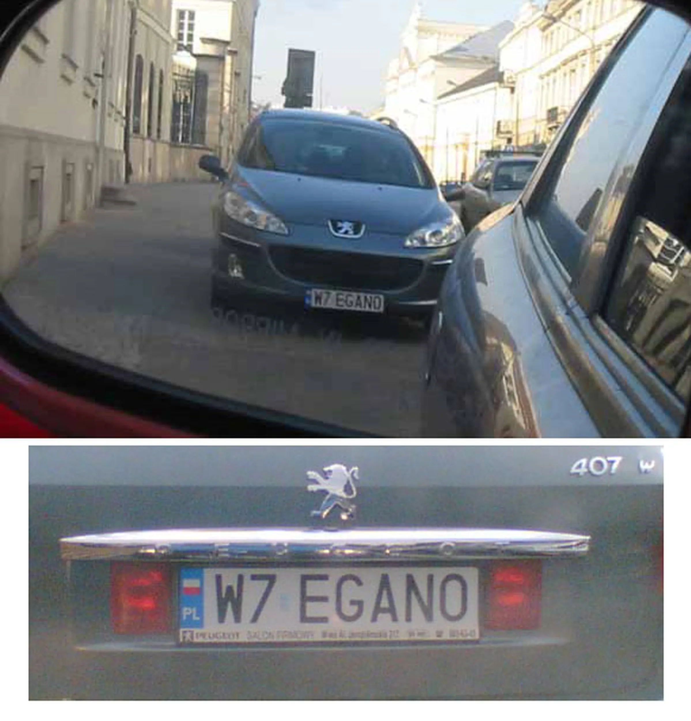 Fajny numer, blacha W7 EGANO