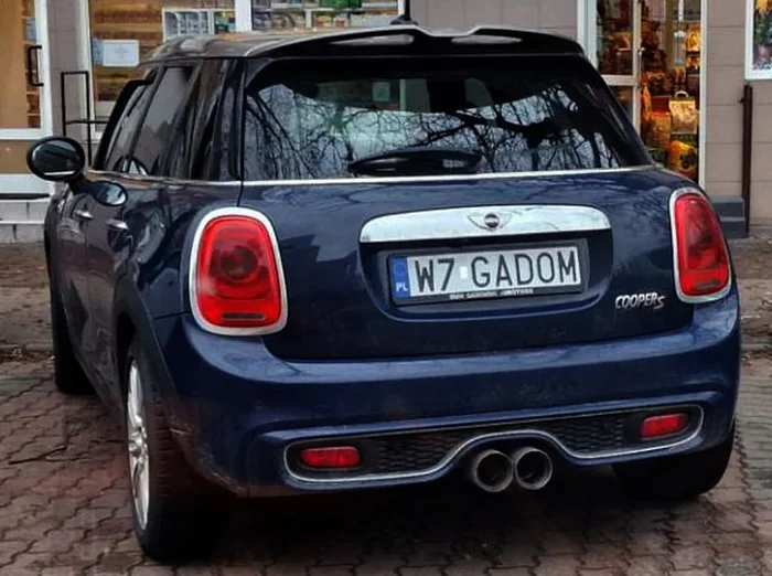 Fajny numer, blacha W7 GADOM