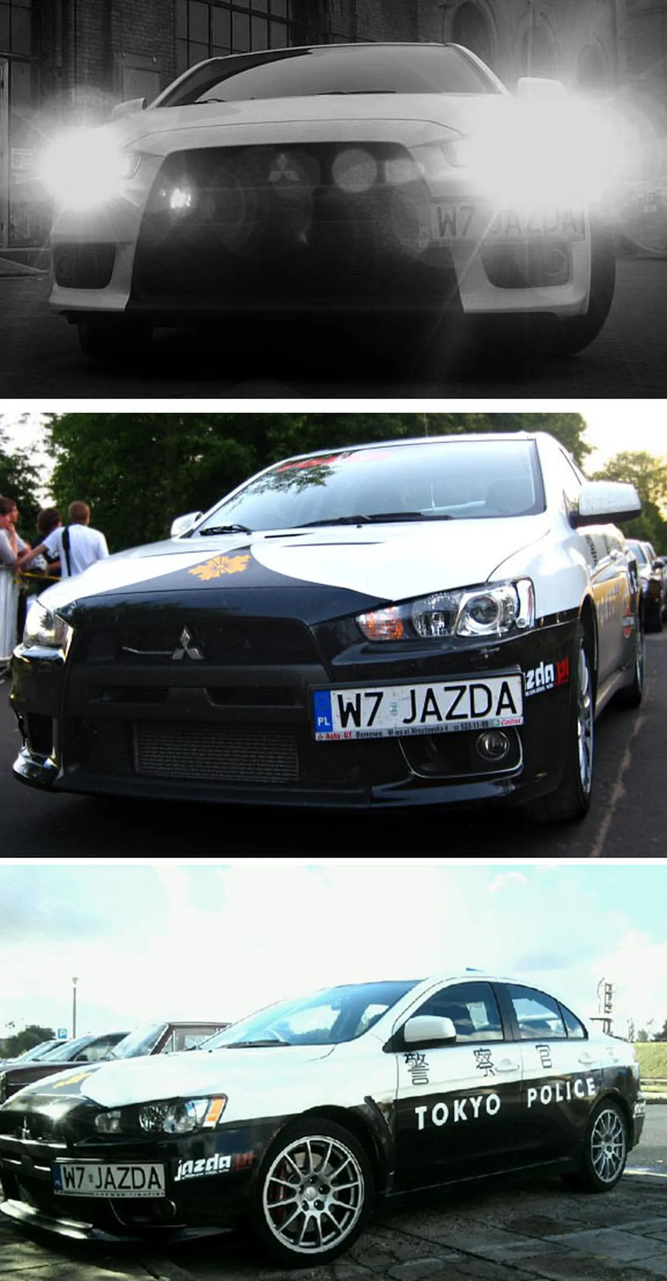 Fajny numer, blacha W7 JAZDA