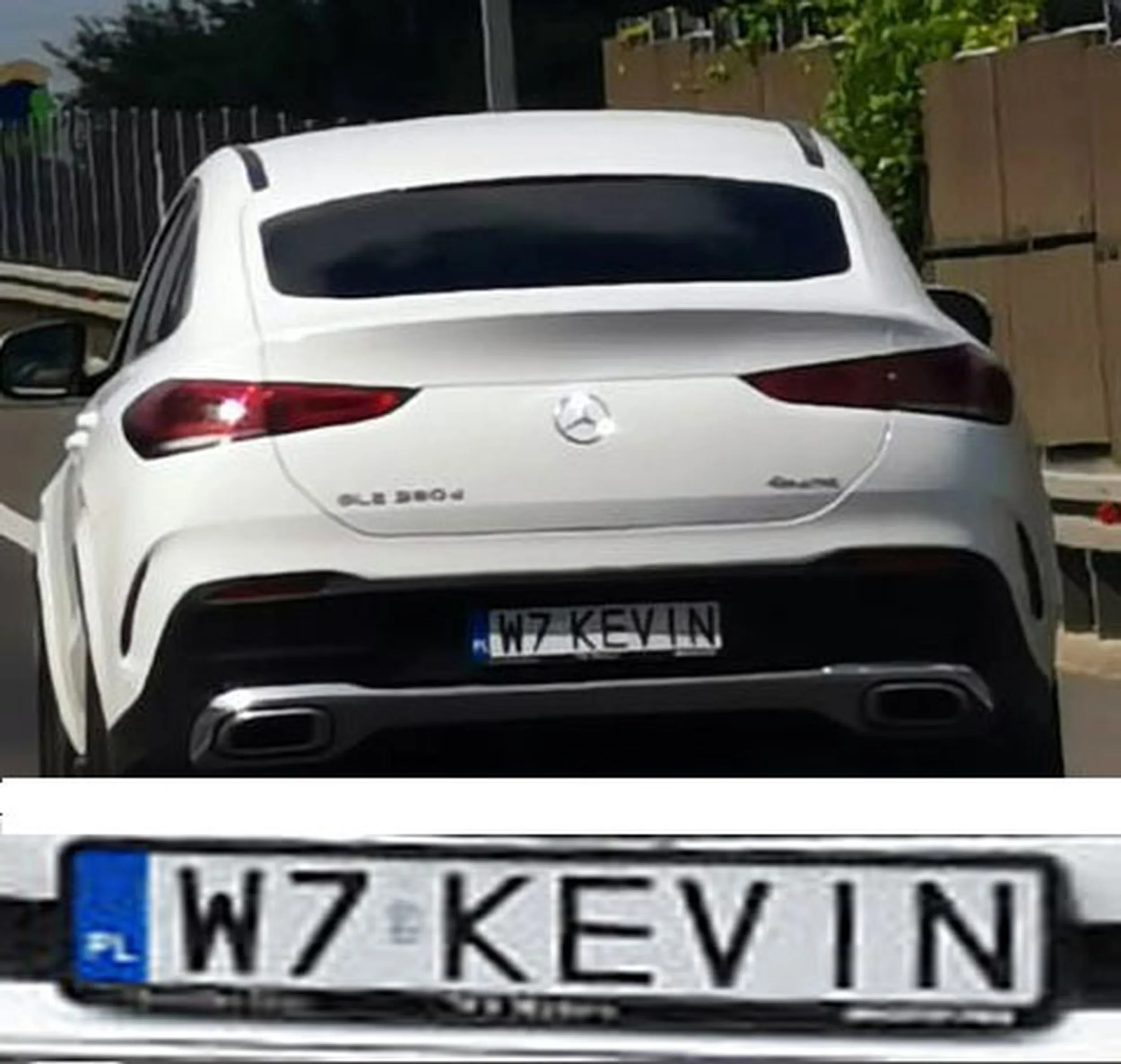 Fajny numer, blacha W7 KEVIN