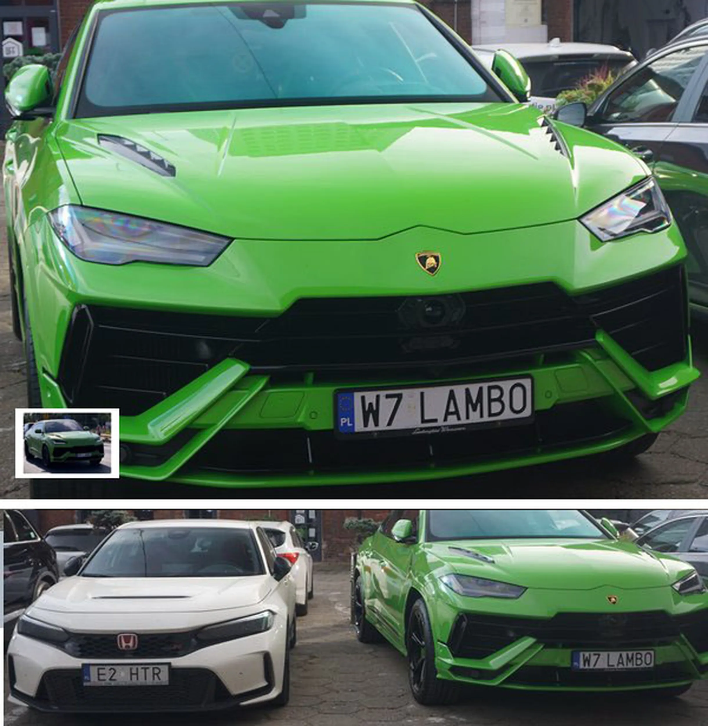 Fajny numer, blacha W7 LAMBO
