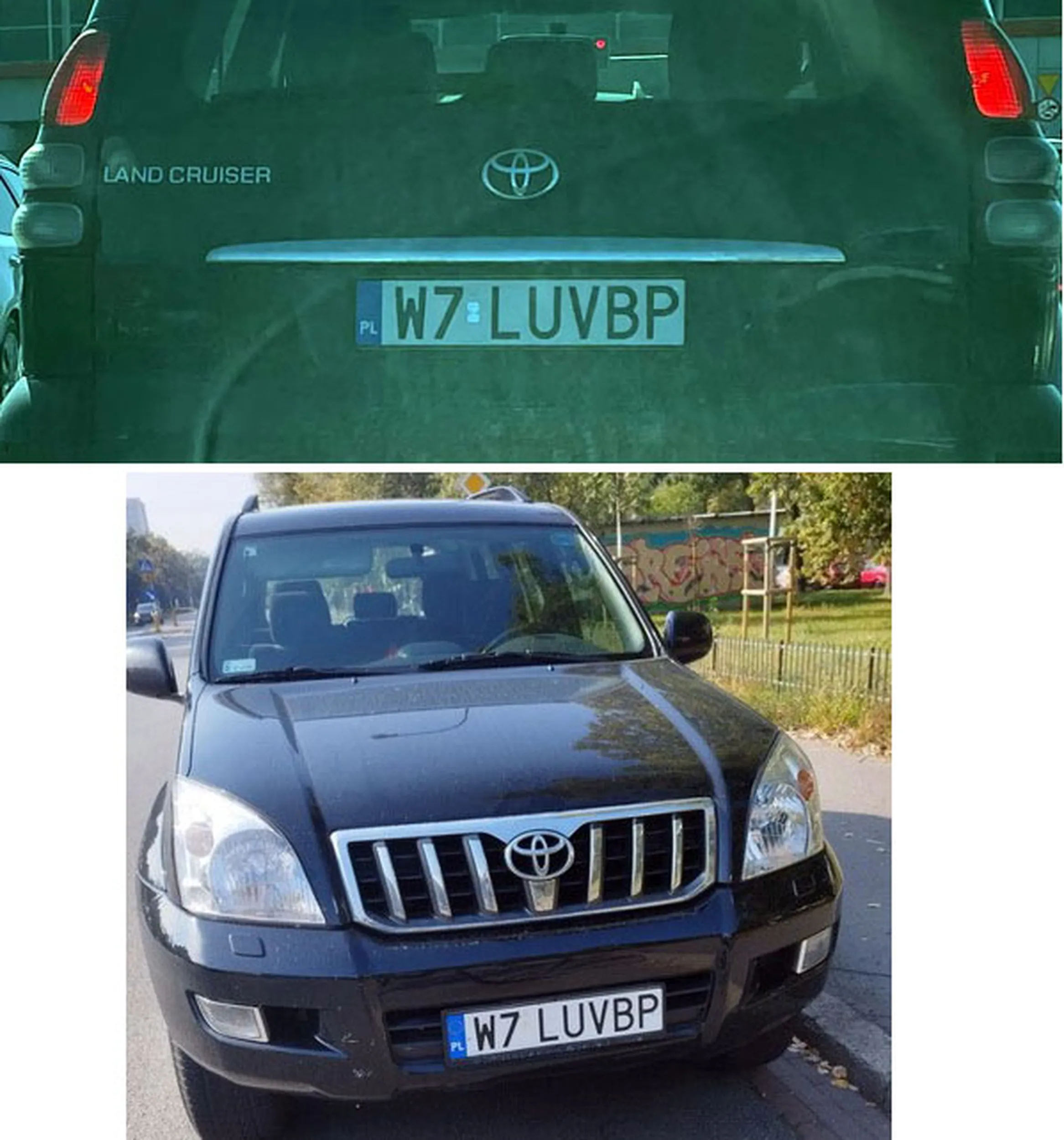 Fajny numer, blacha W7 LUVBP