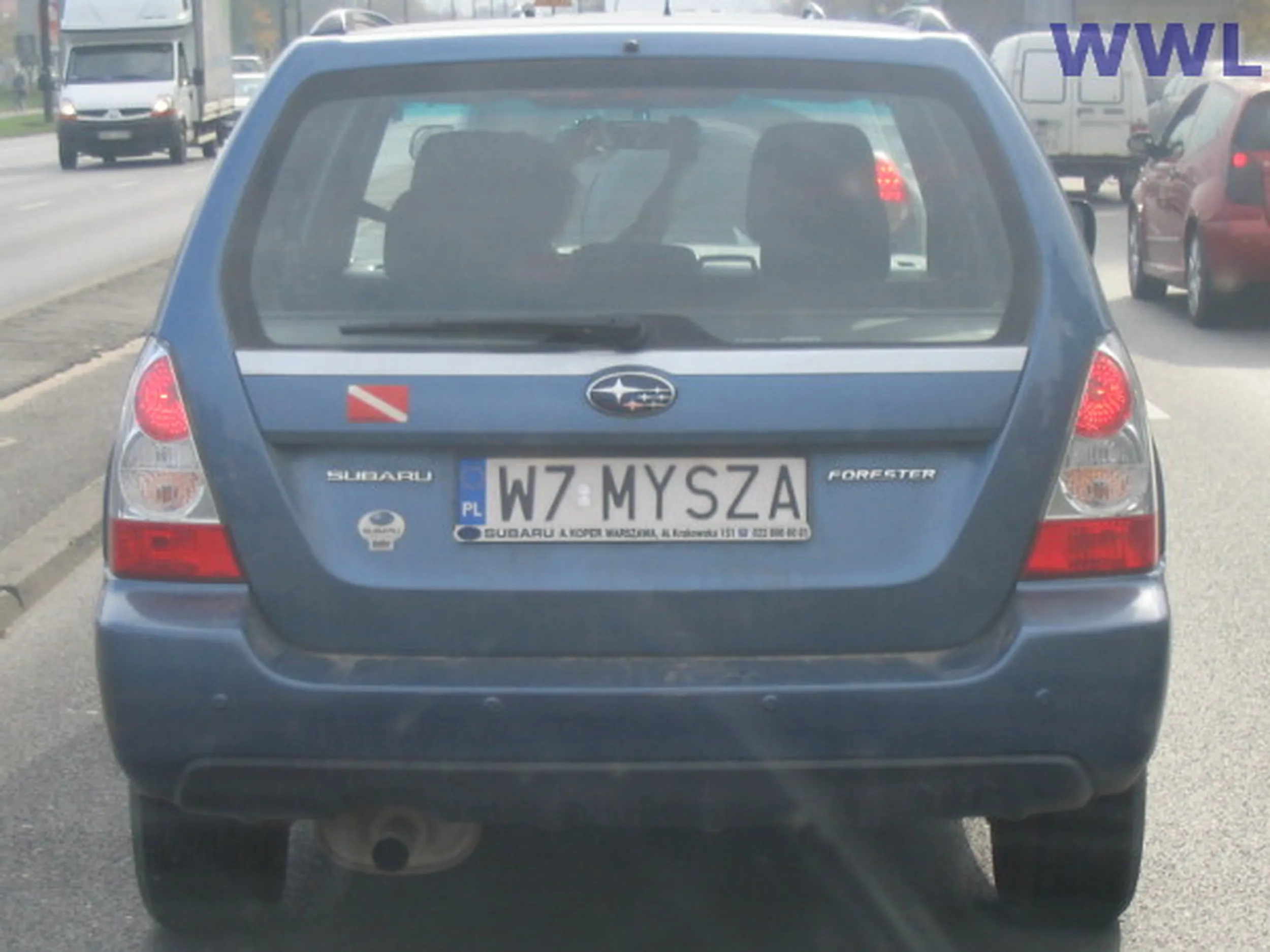 Fajny numer, blacha W7 MYSZA