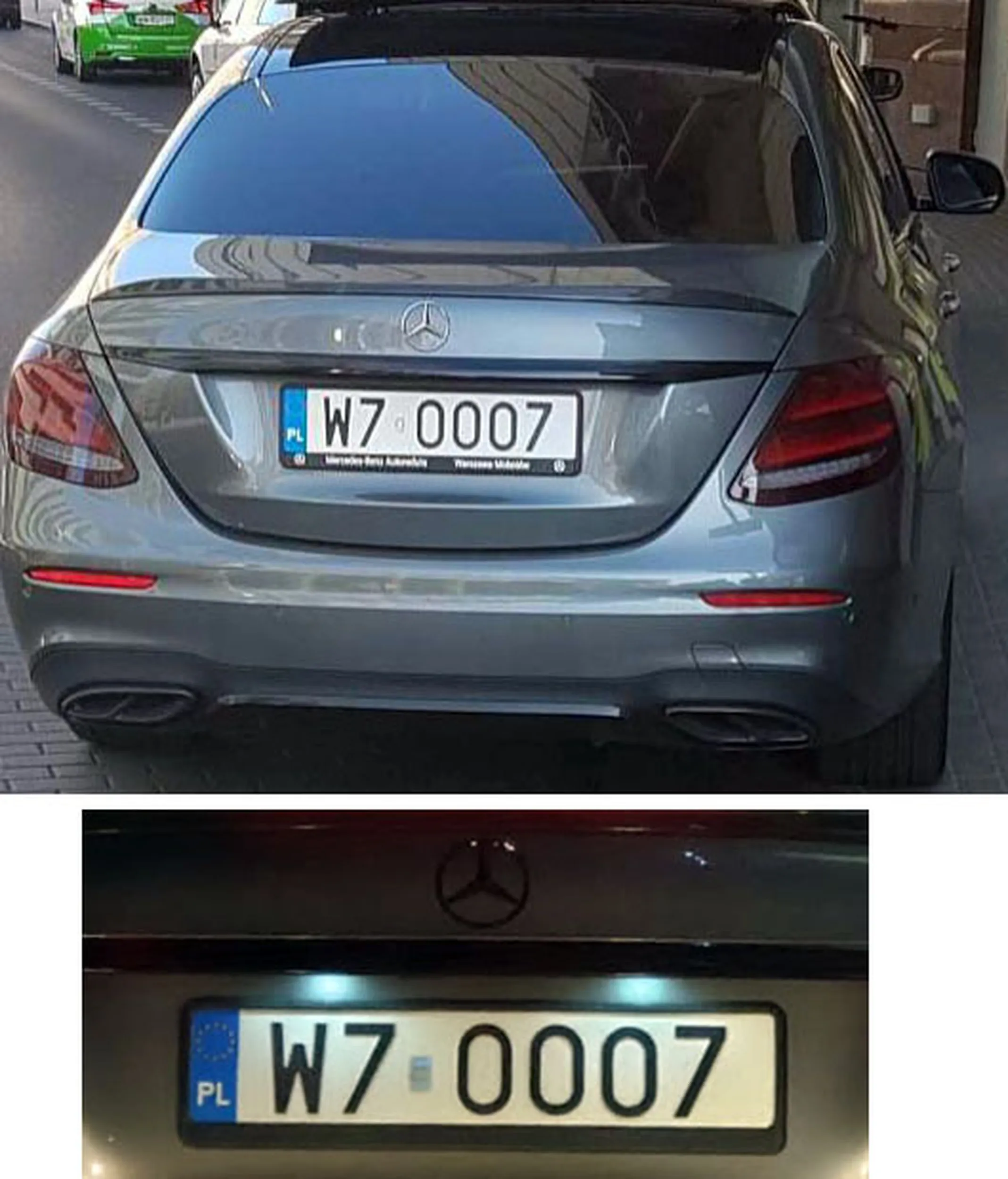 Fajny numer, blacha W7 OOO7