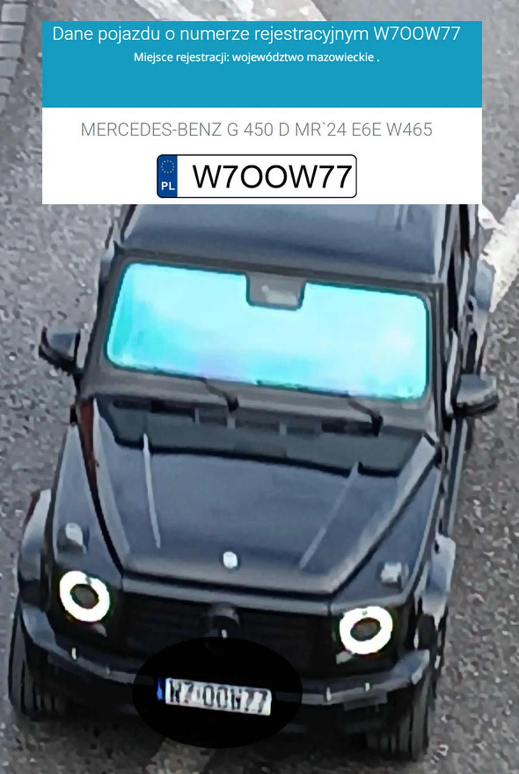 Fajny numer, blacha W7 OOW77