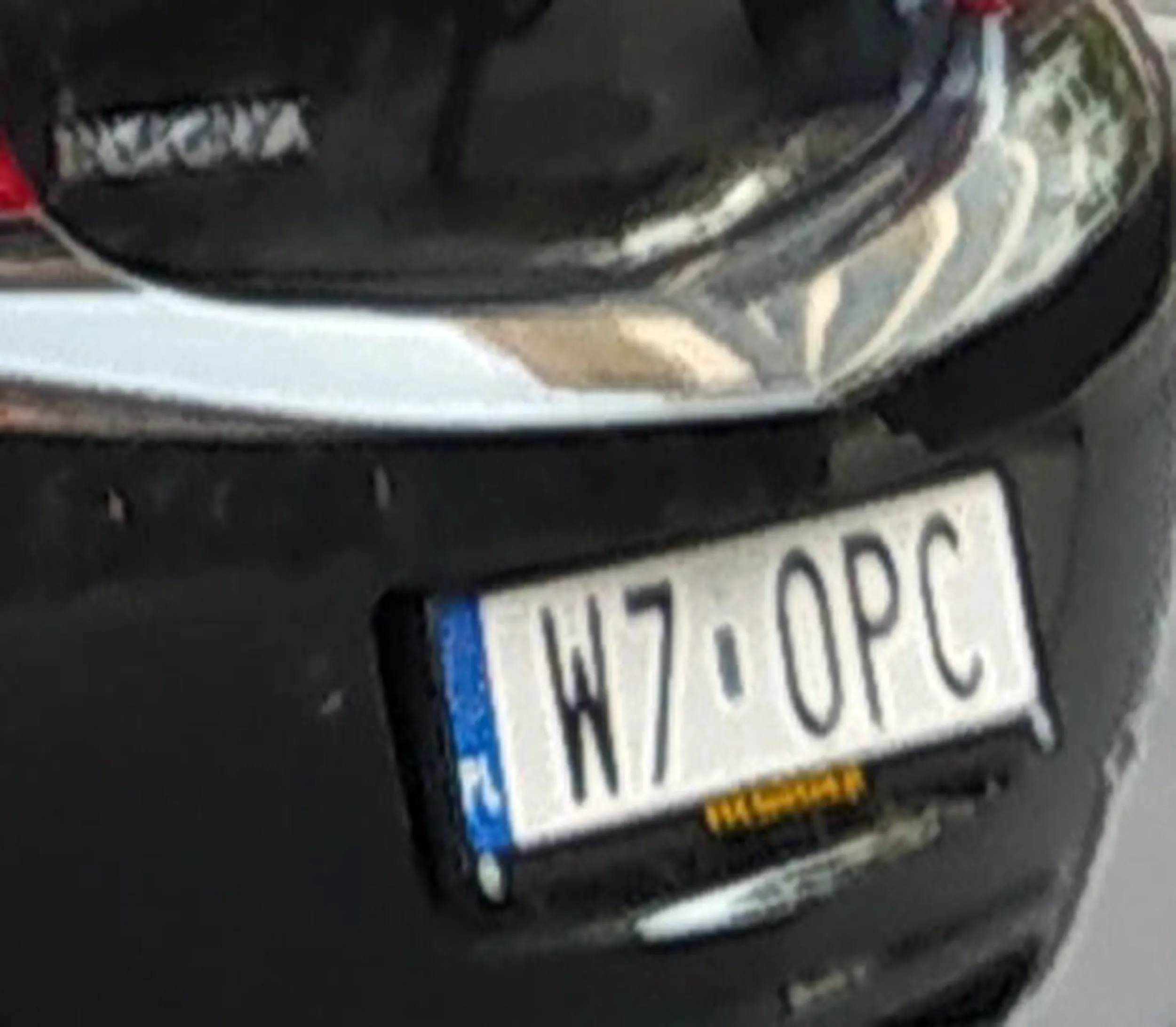 Fajny numer, blacha W7 OPC