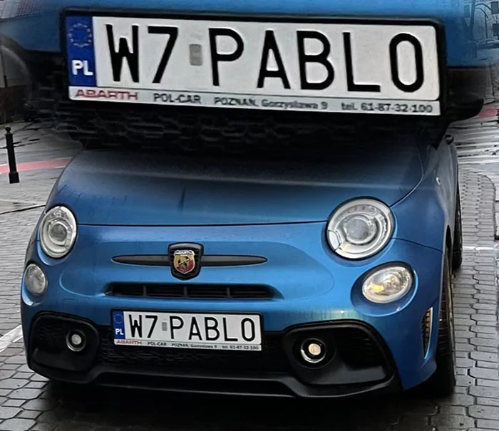 Fajny numer, blacha W7 PABL0