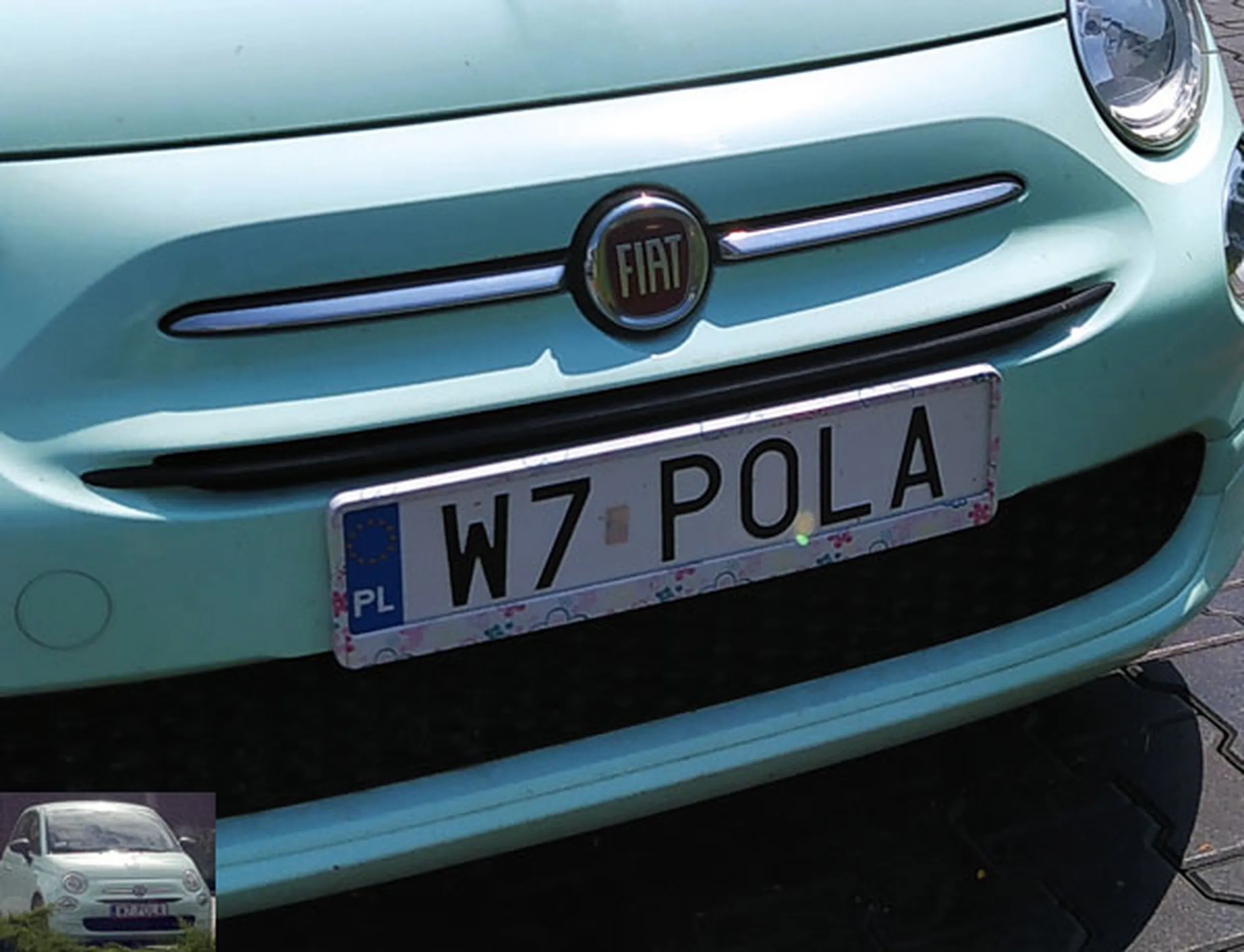 Fajny numer, blacha W7 POLA