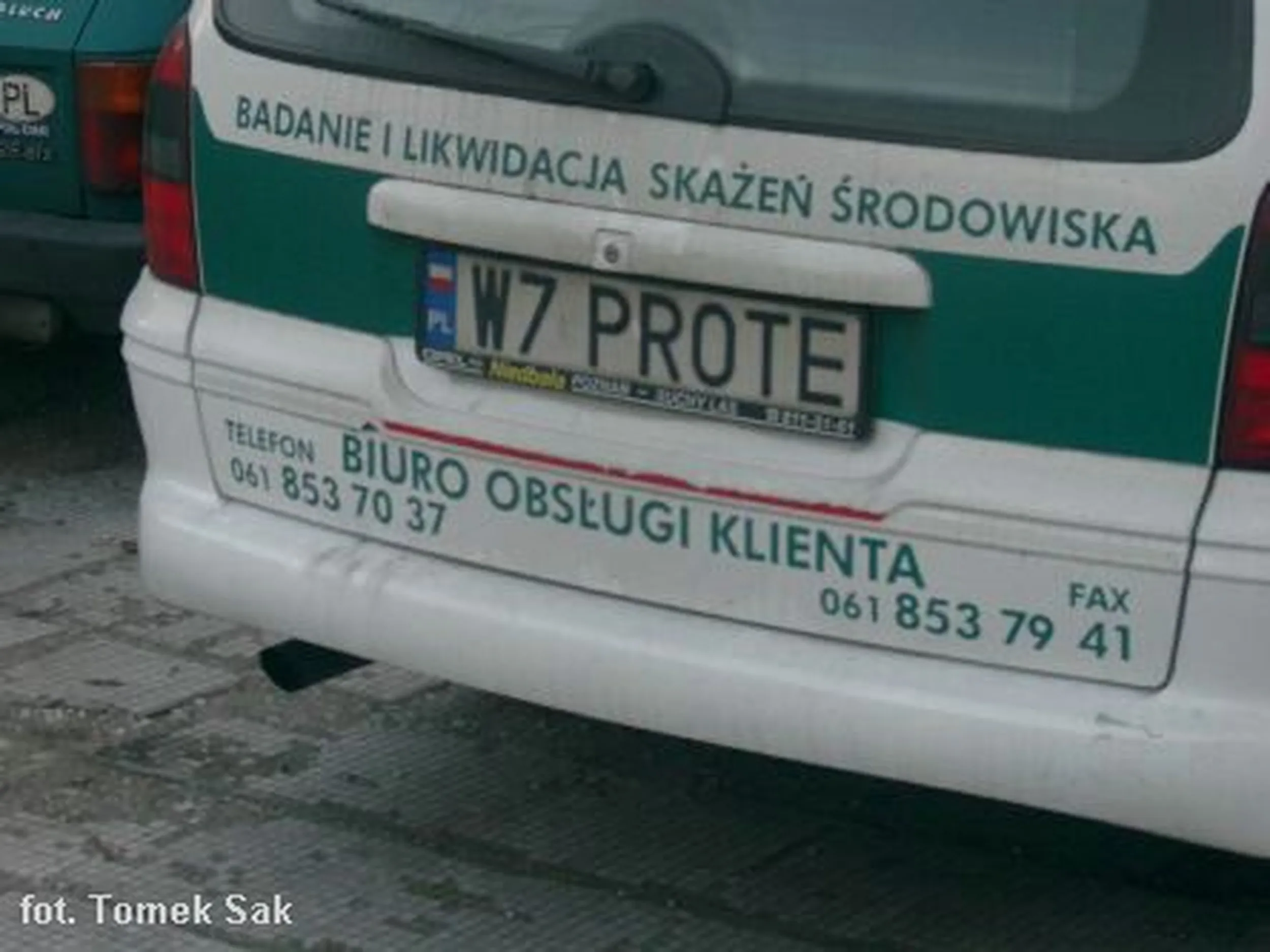 Fajny numer, blacha W7 PROTE