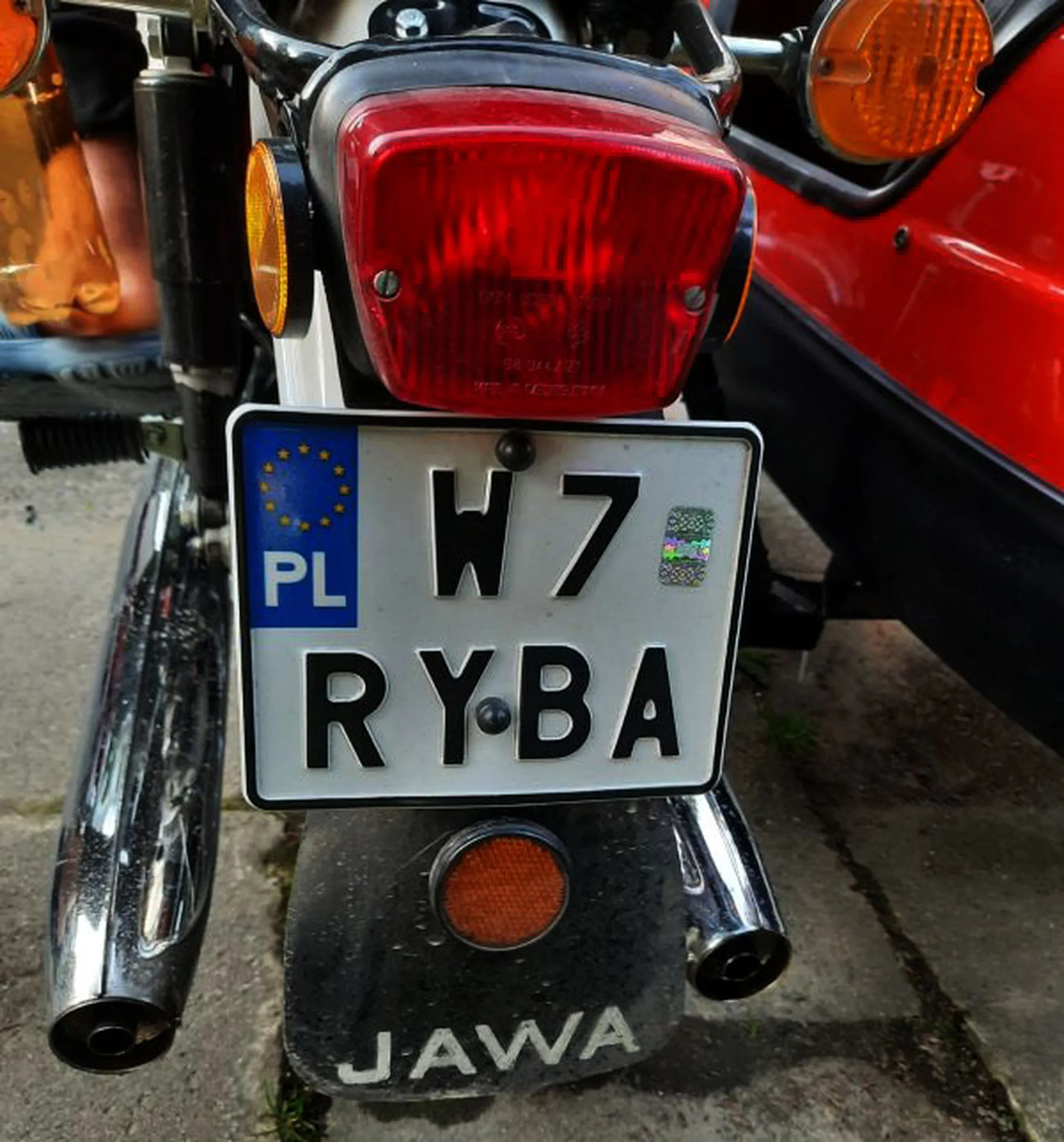 Fajny numer, blacha W7 RYBA