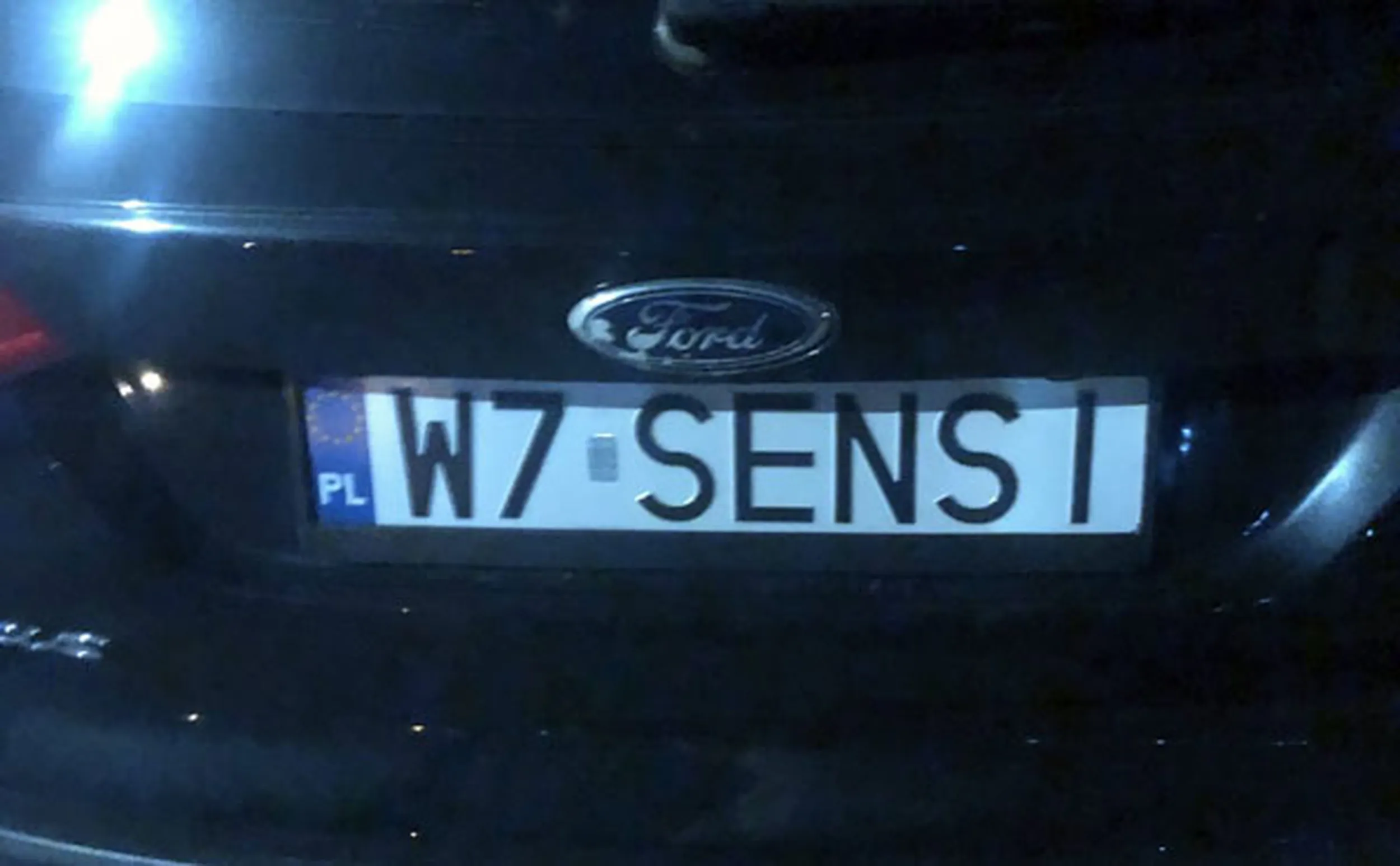 Fajny numer, blacha W7 SENSI