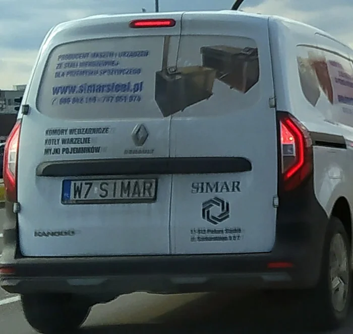 Fajny numer, blacha W7 SIMAR