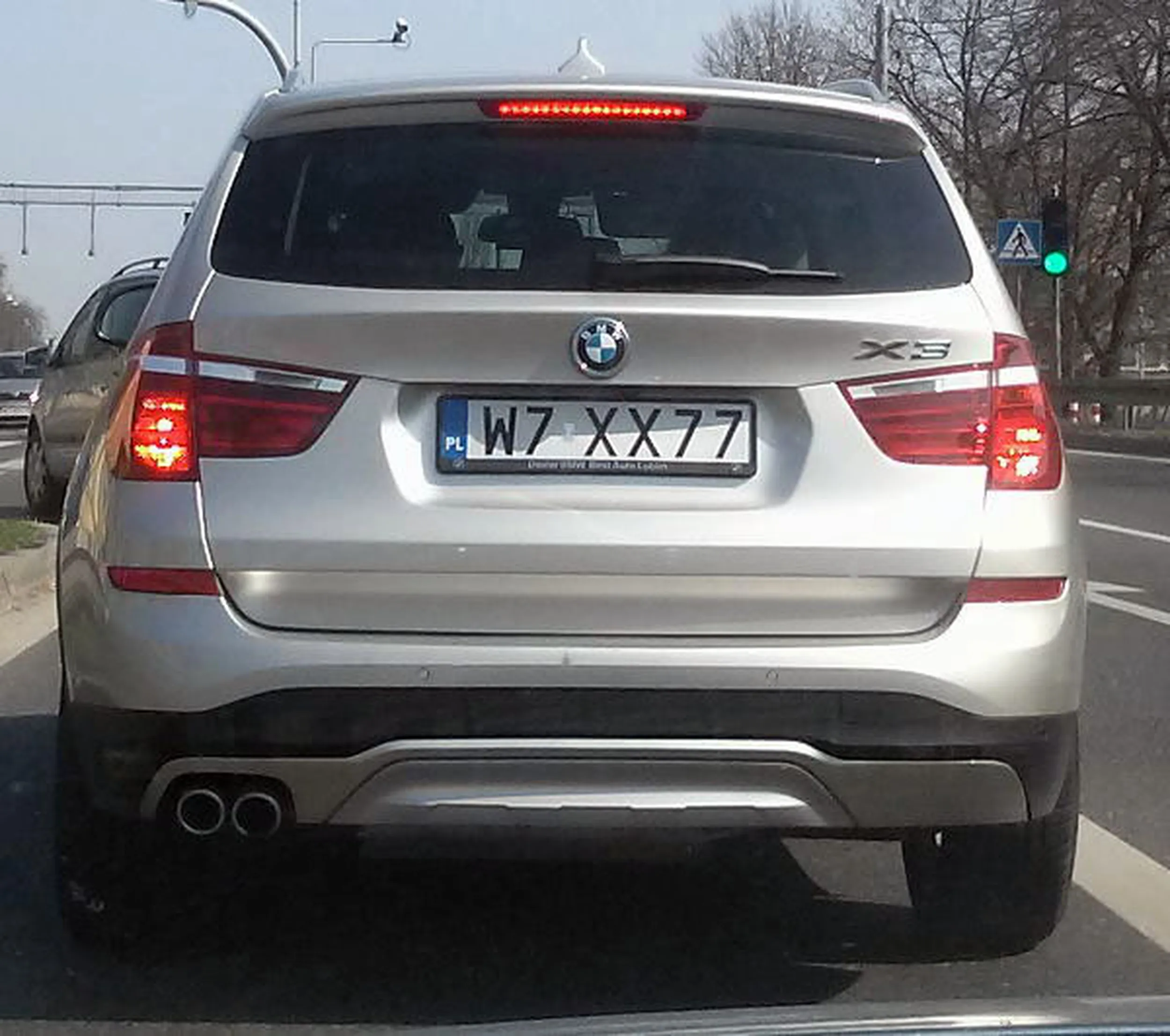 Fajny numer, blacha W7 XX77