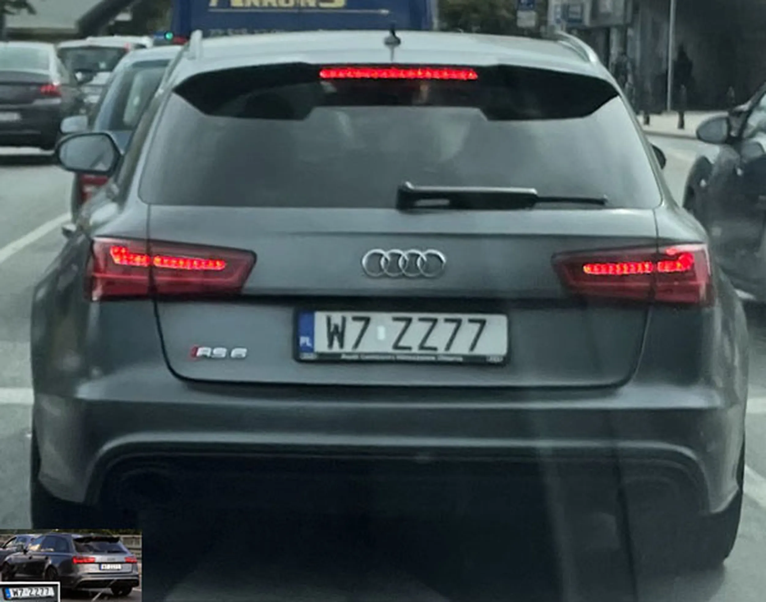 Fajny numer, blacha W7 ZZ77