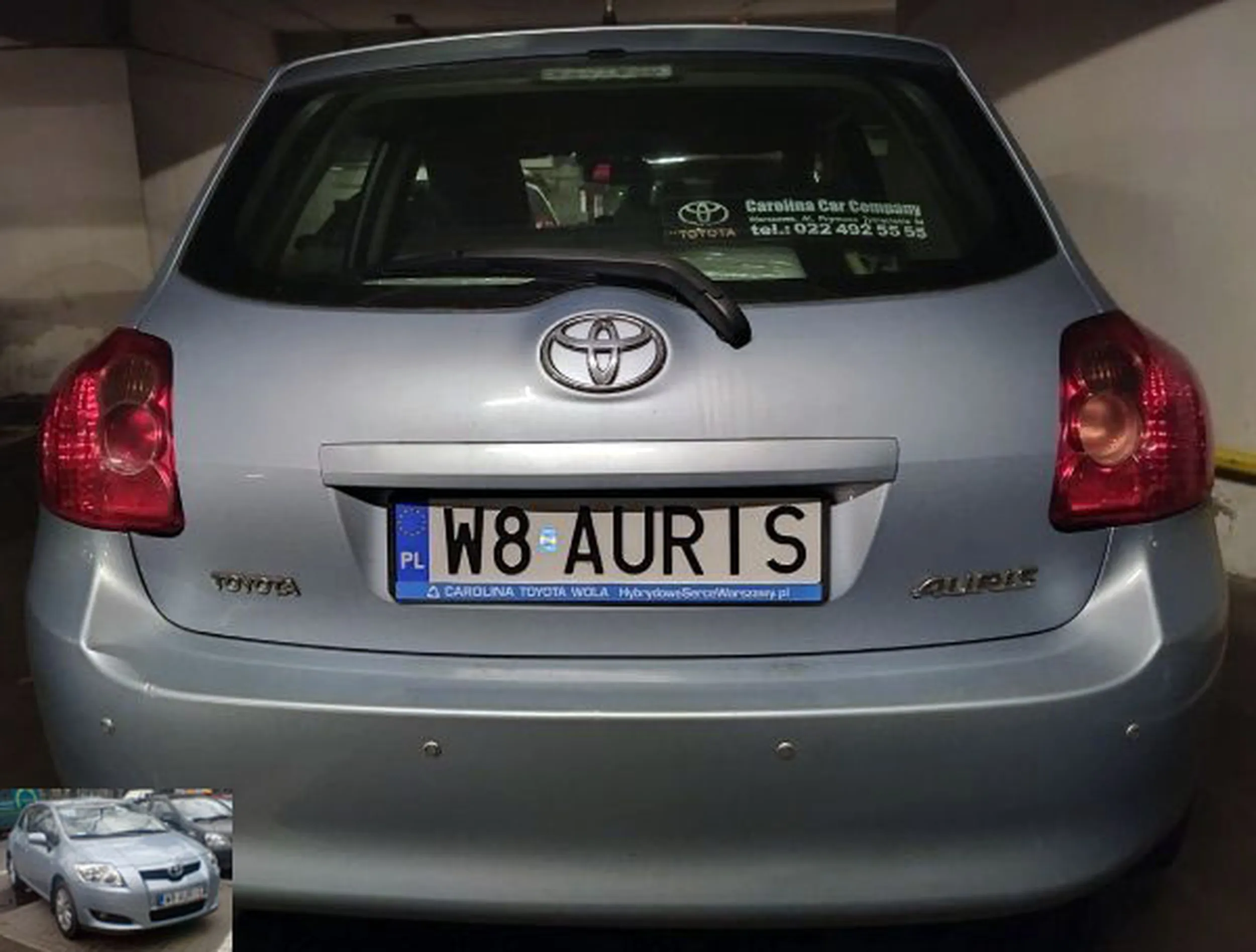 Fajny numer, blacha W8 AURIS