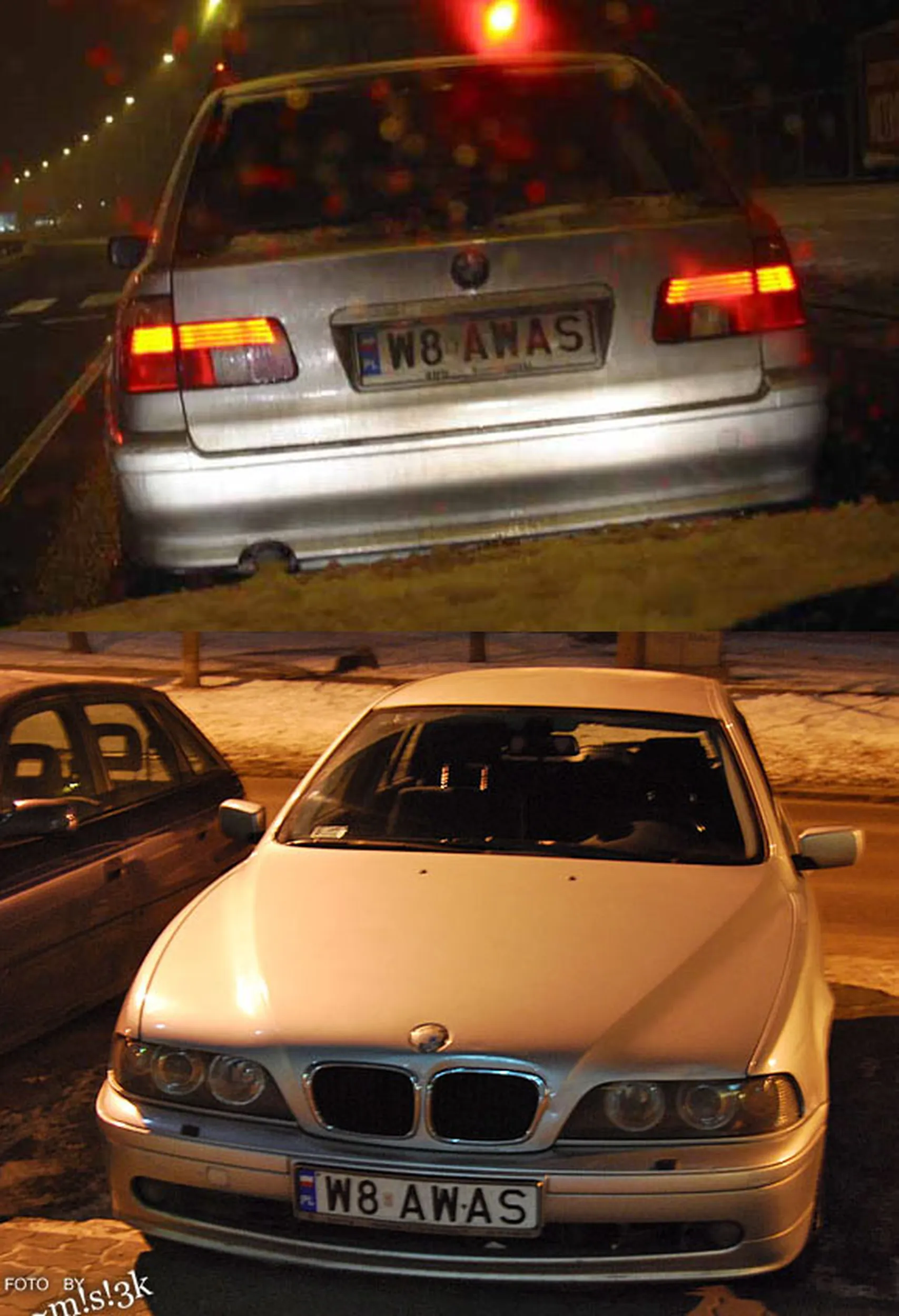 Fajny numer, blacha W8 AWAS