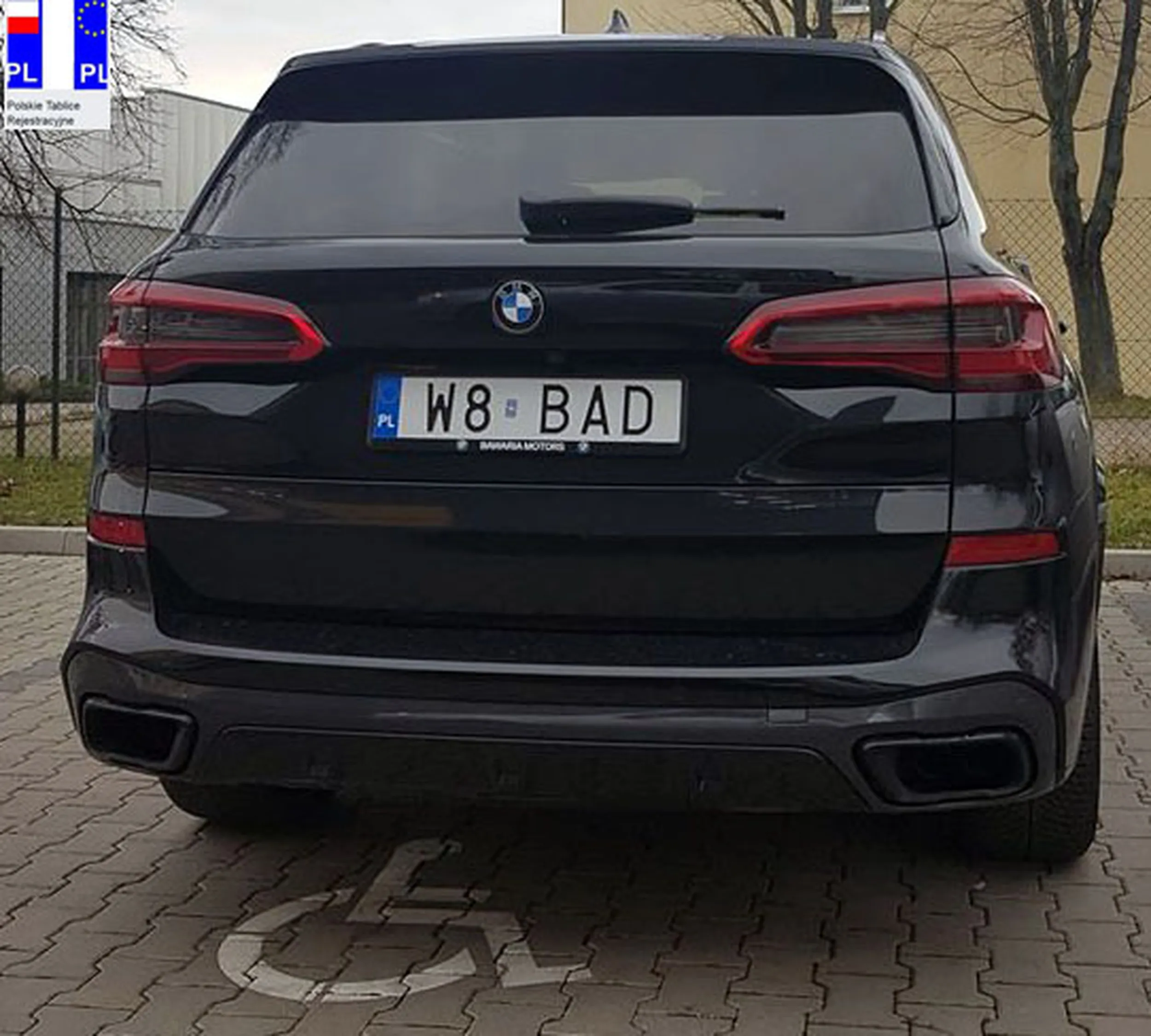 Fajny numer, blacha W8 BAD