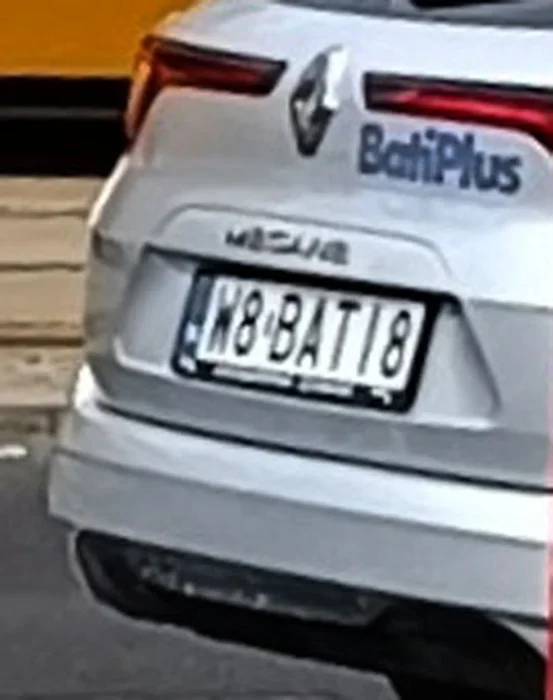 Fajny numer, blacha W8 BATI8