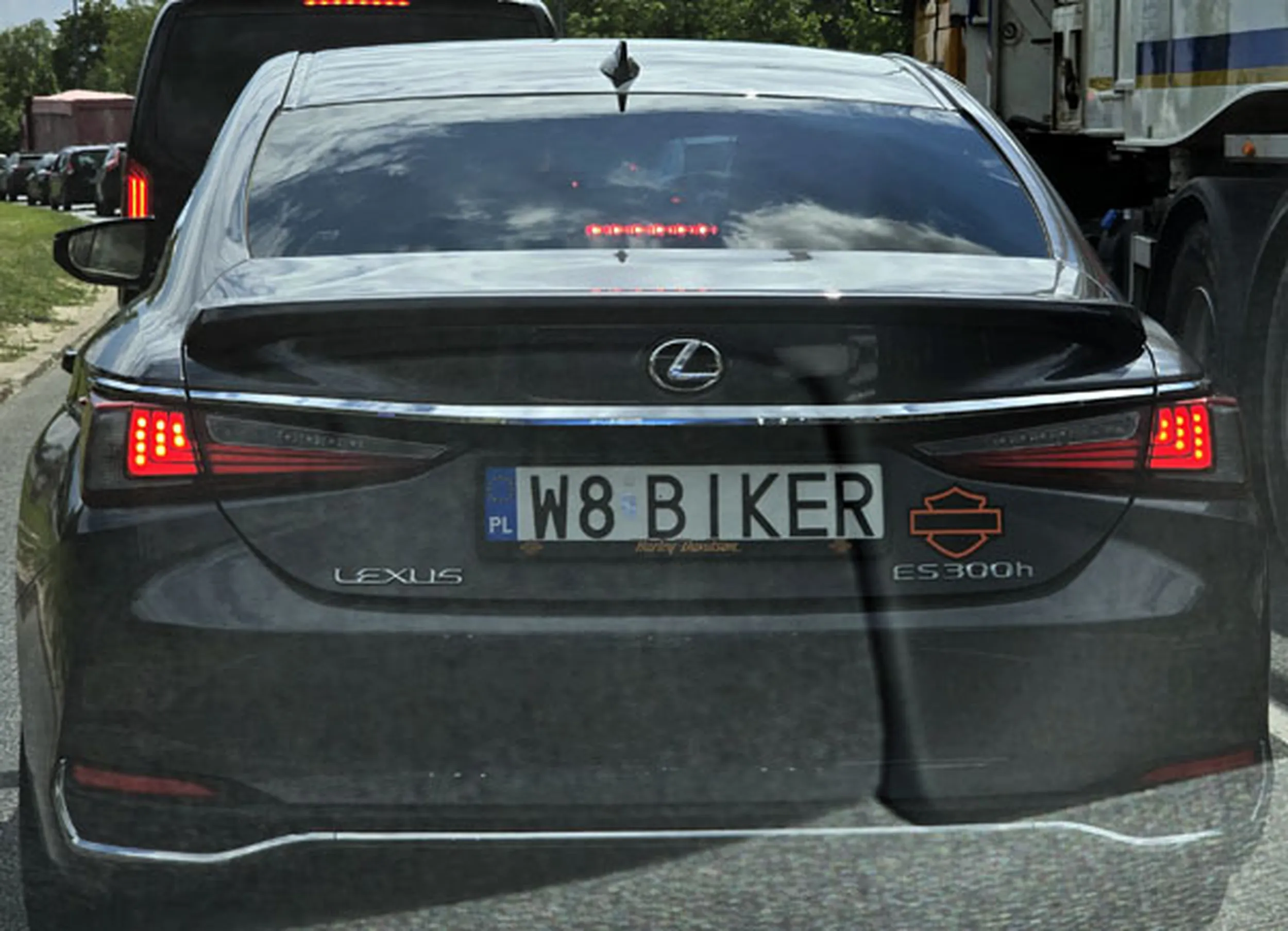 Fajny numer, blacha W8 BIKER