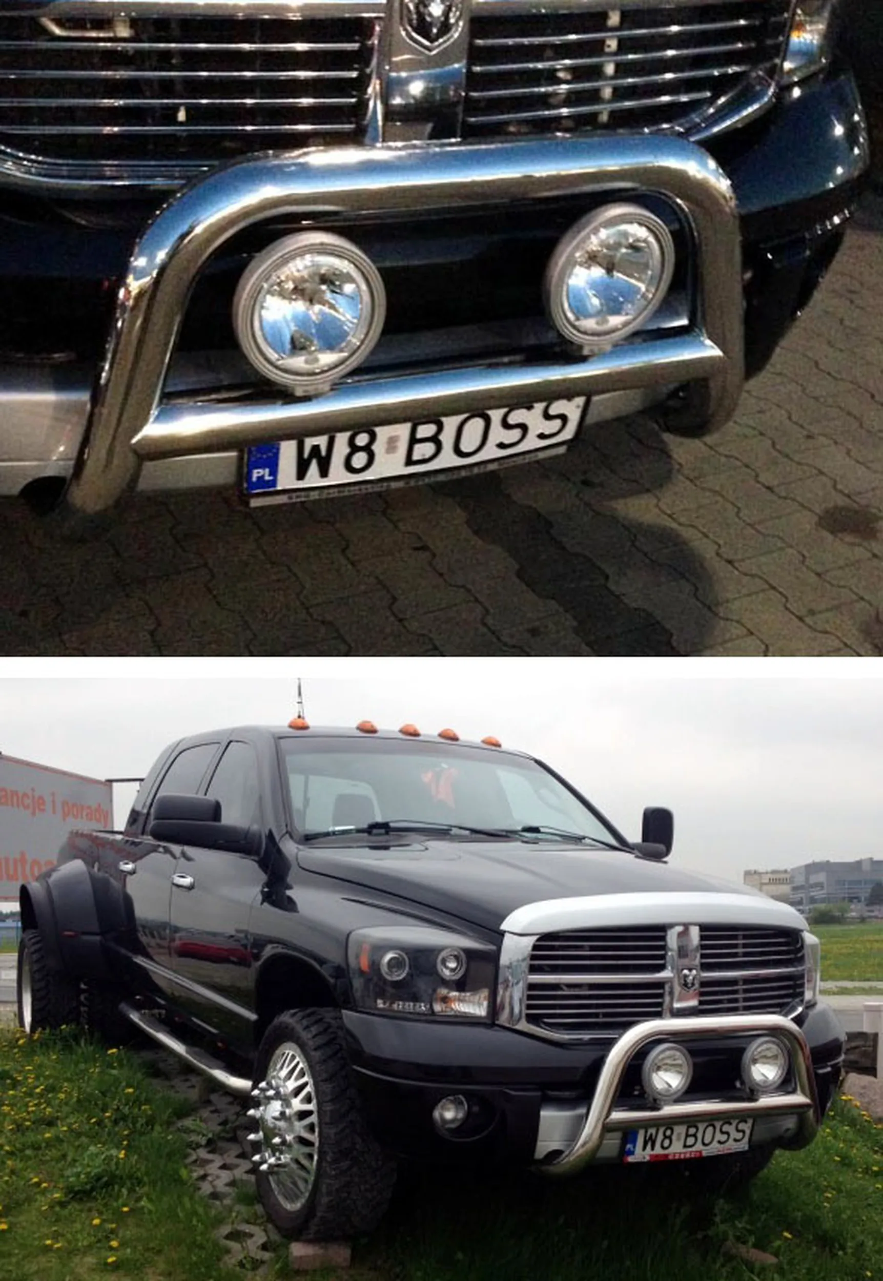 Fajny numer, blacha W8 BOSS