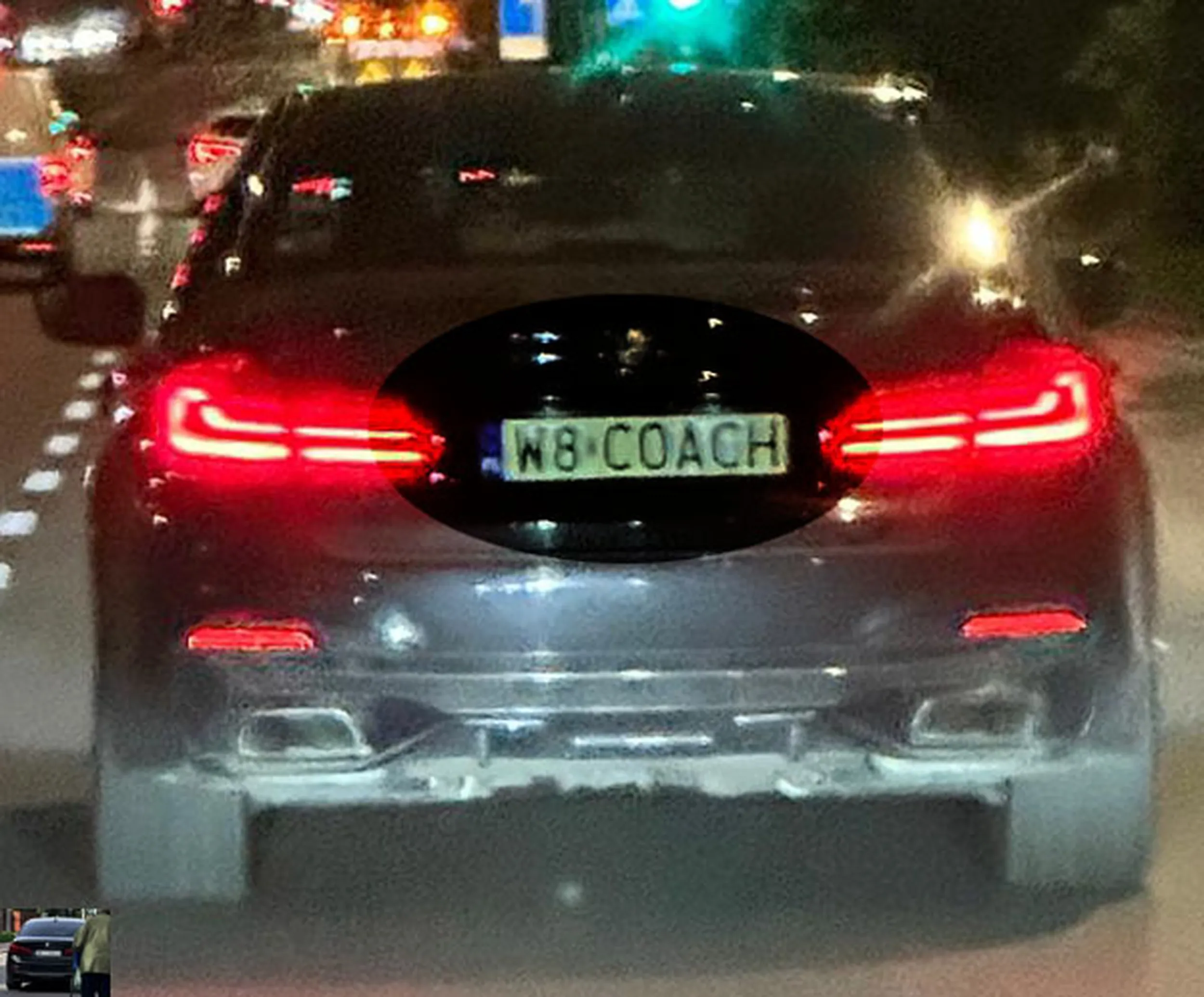 Fajny numer, blacha W8 COACH