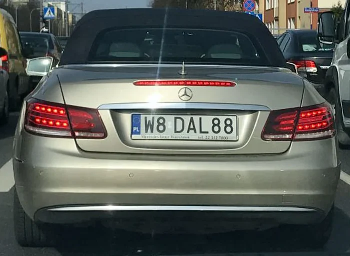 Fajny numer, blacha W8 DAL88