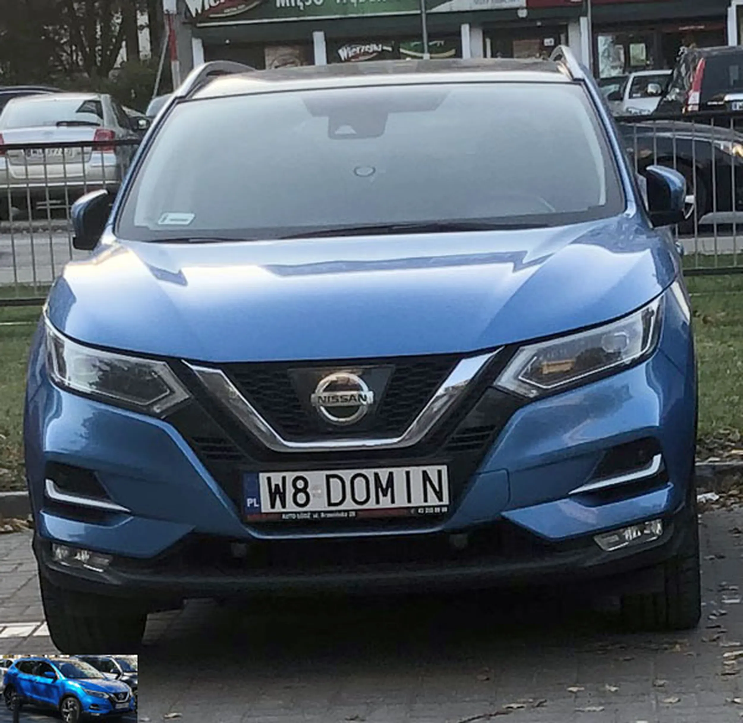 Fajny numer, blacha W8 DOMIN