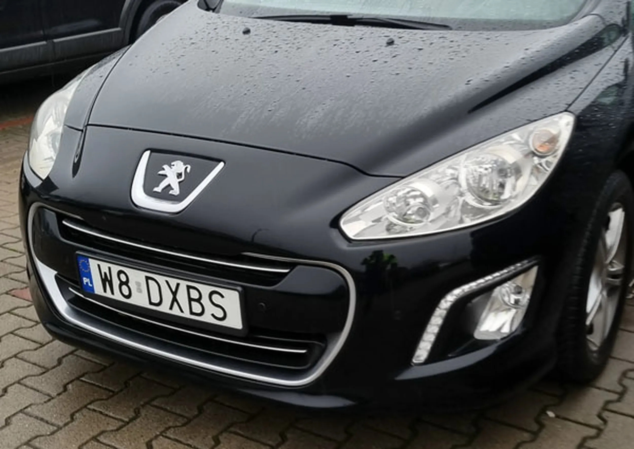 Fajny numer, blacha W8 DXBS