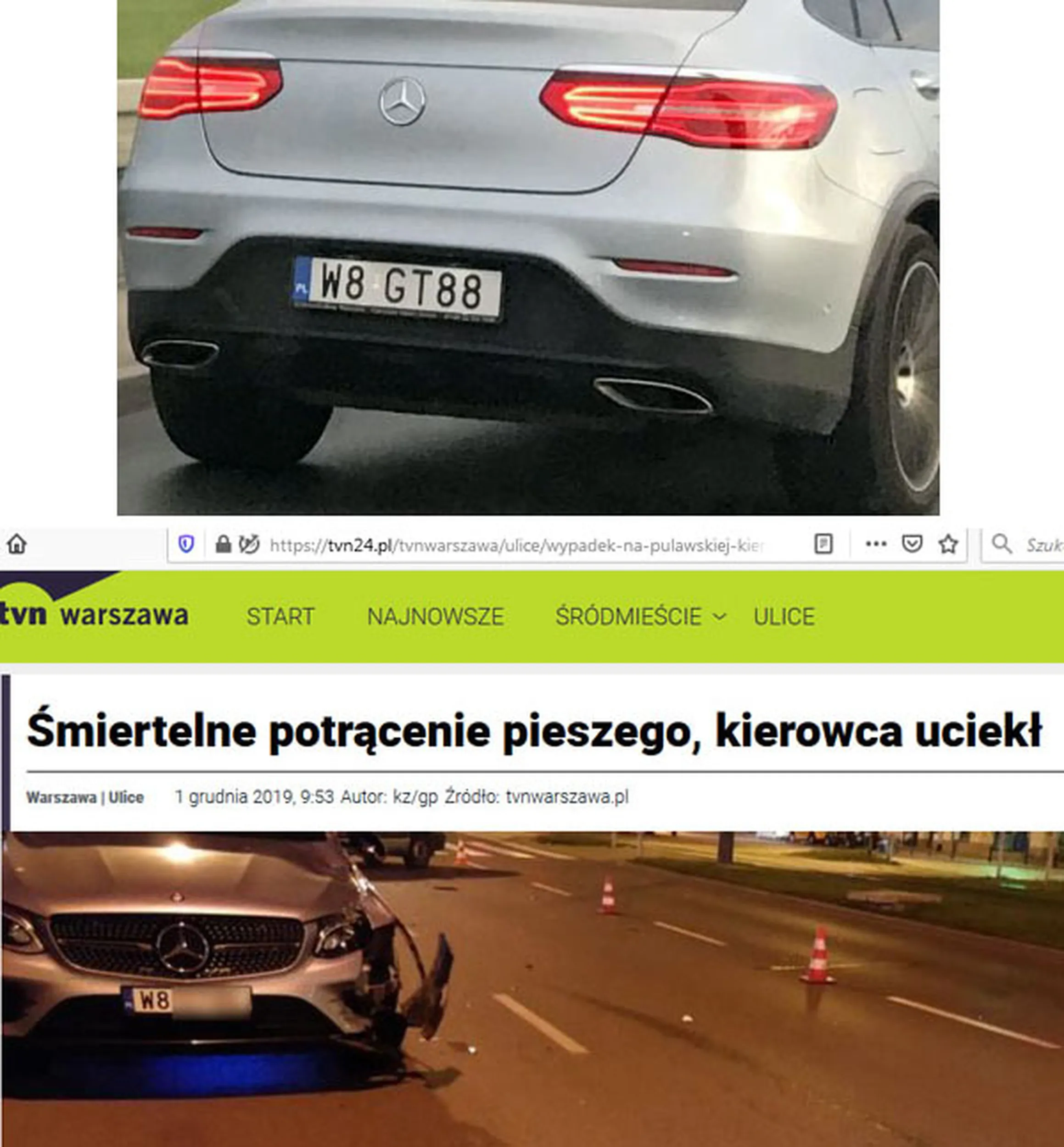 Fajny numer, blacha W8 GT88