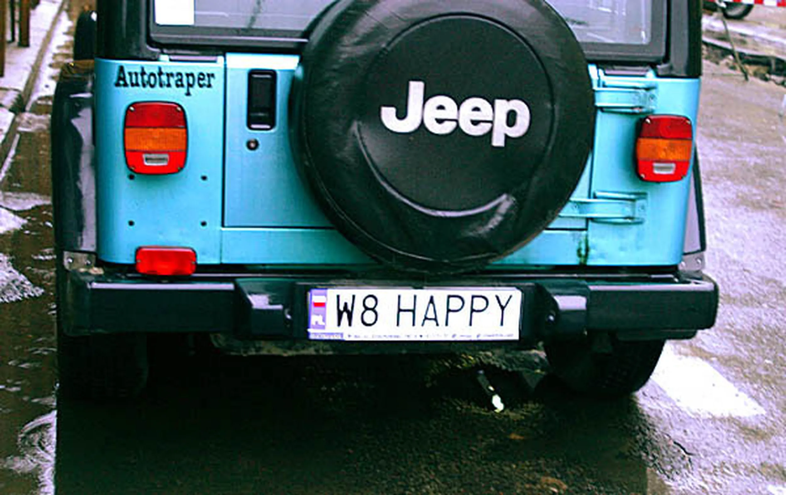 Fajny numer, blacha W8 HAPPY