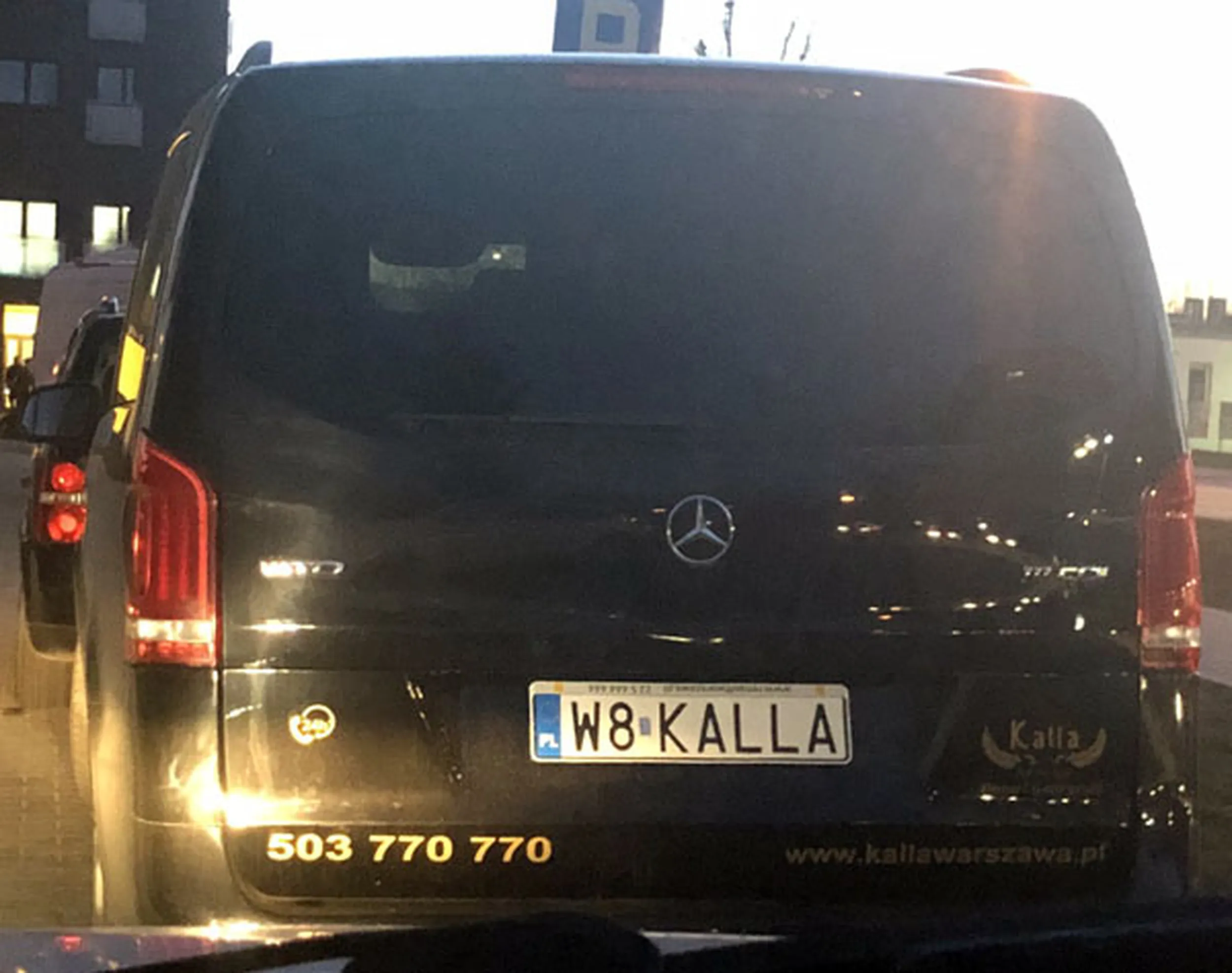 Fajny numer, blacha W8 KALLA