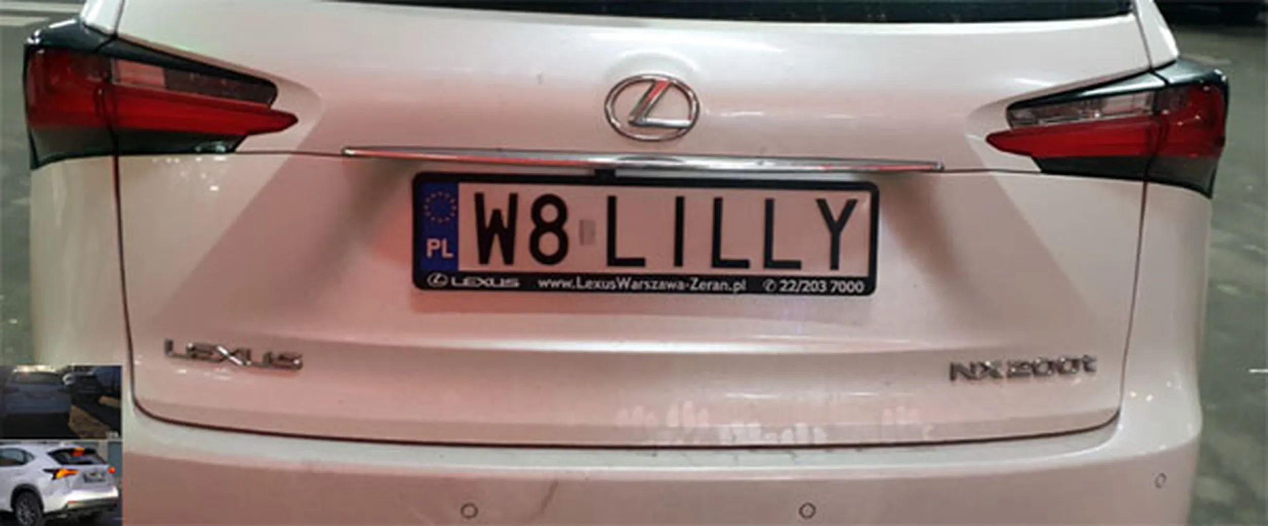 Fajny numer, blacha W8 LILLY