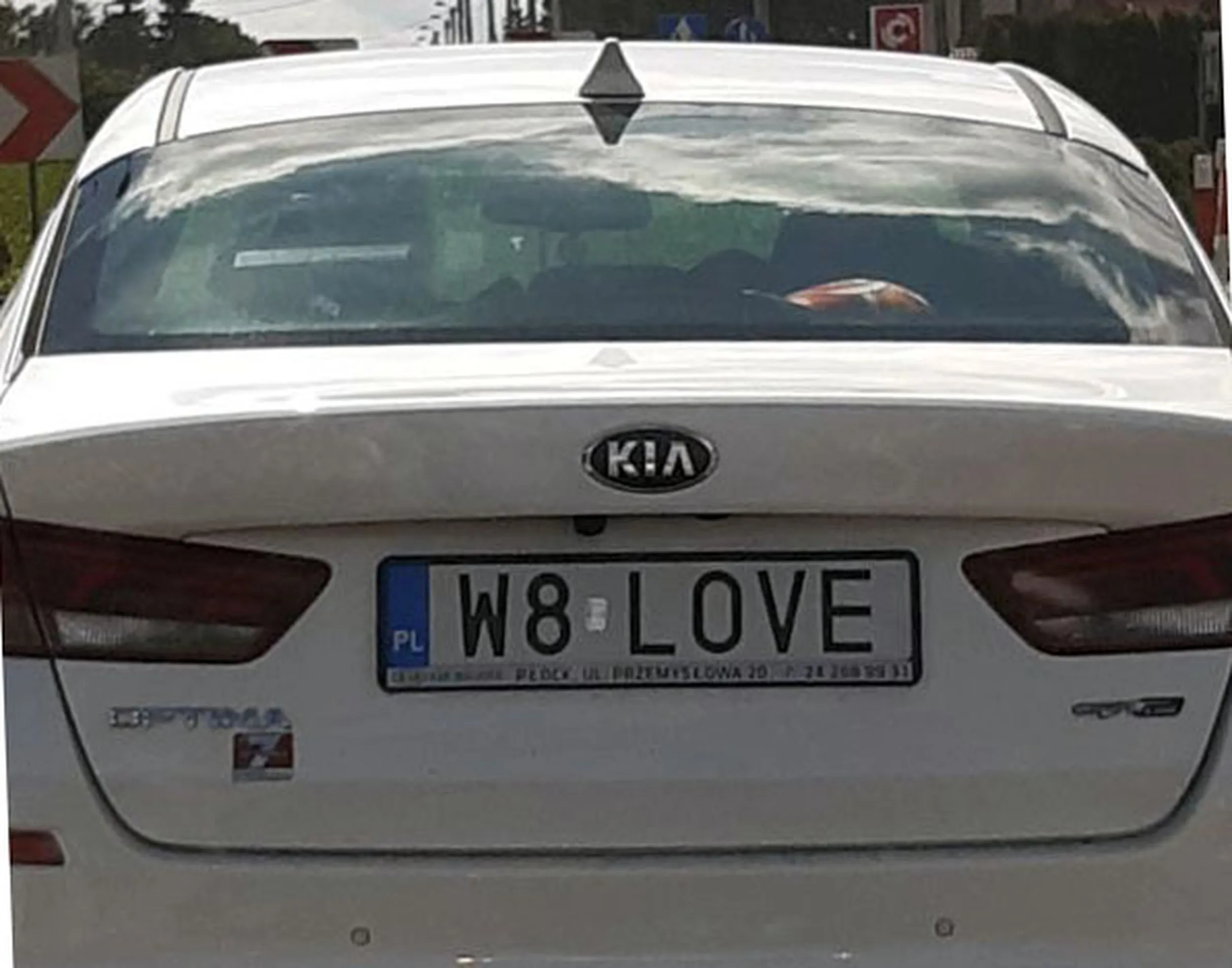 Fajny numer, blacha W8 LOVE