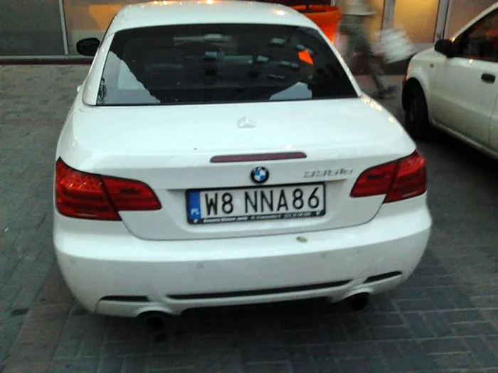 Fajny numer, blacha W8 NNA86