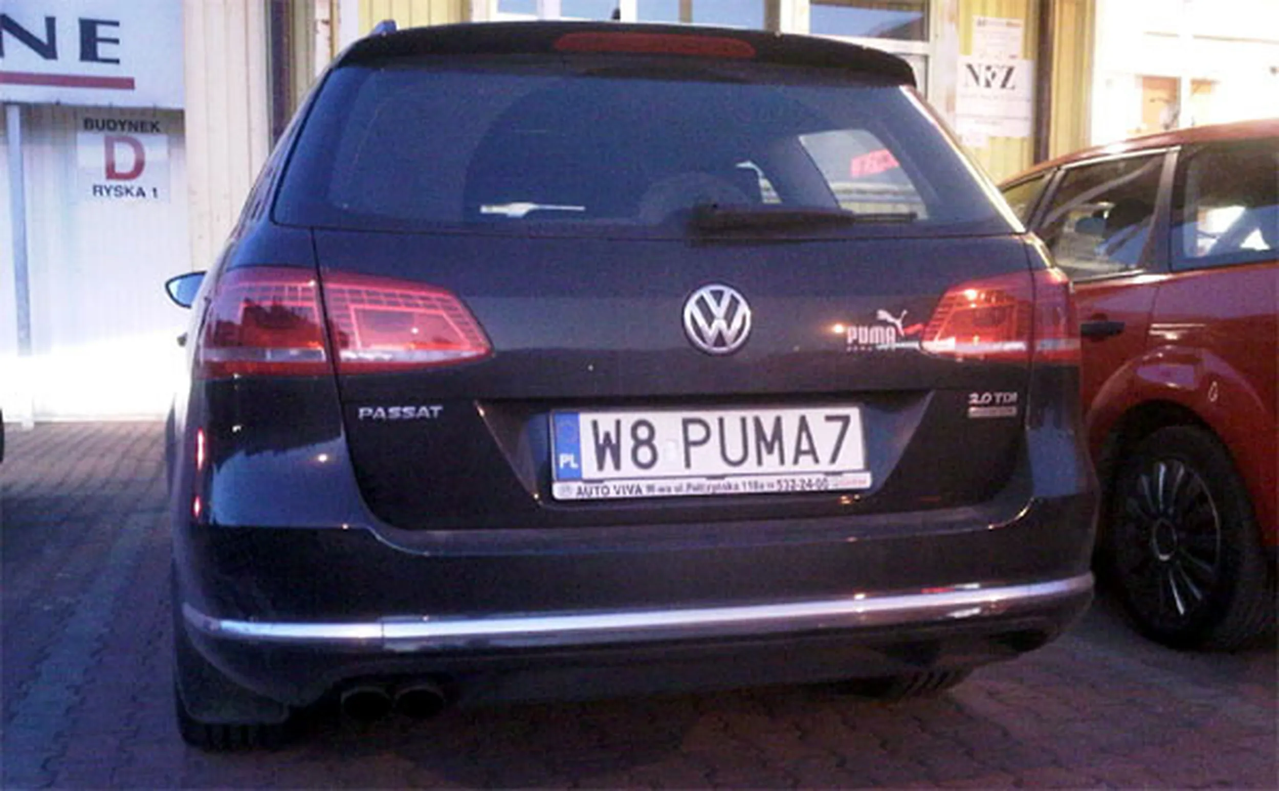 Fajny numer, blacha W8 PUMA7