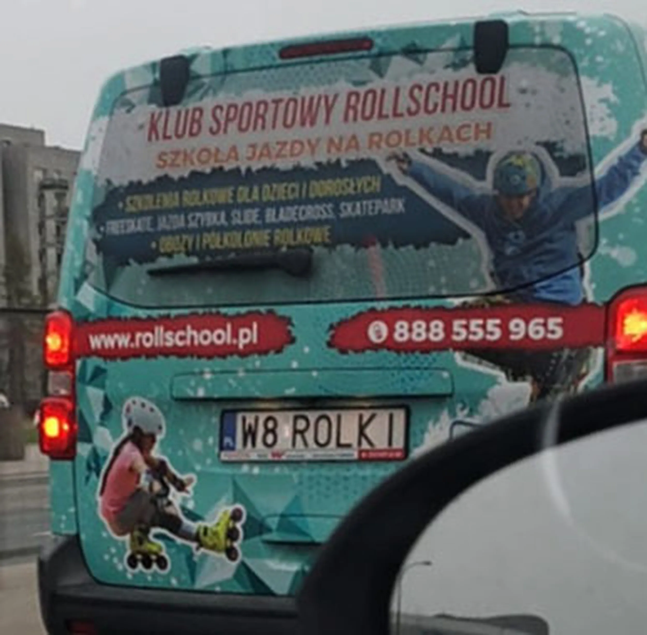 Fajny numer, blacha W8 ROLKI