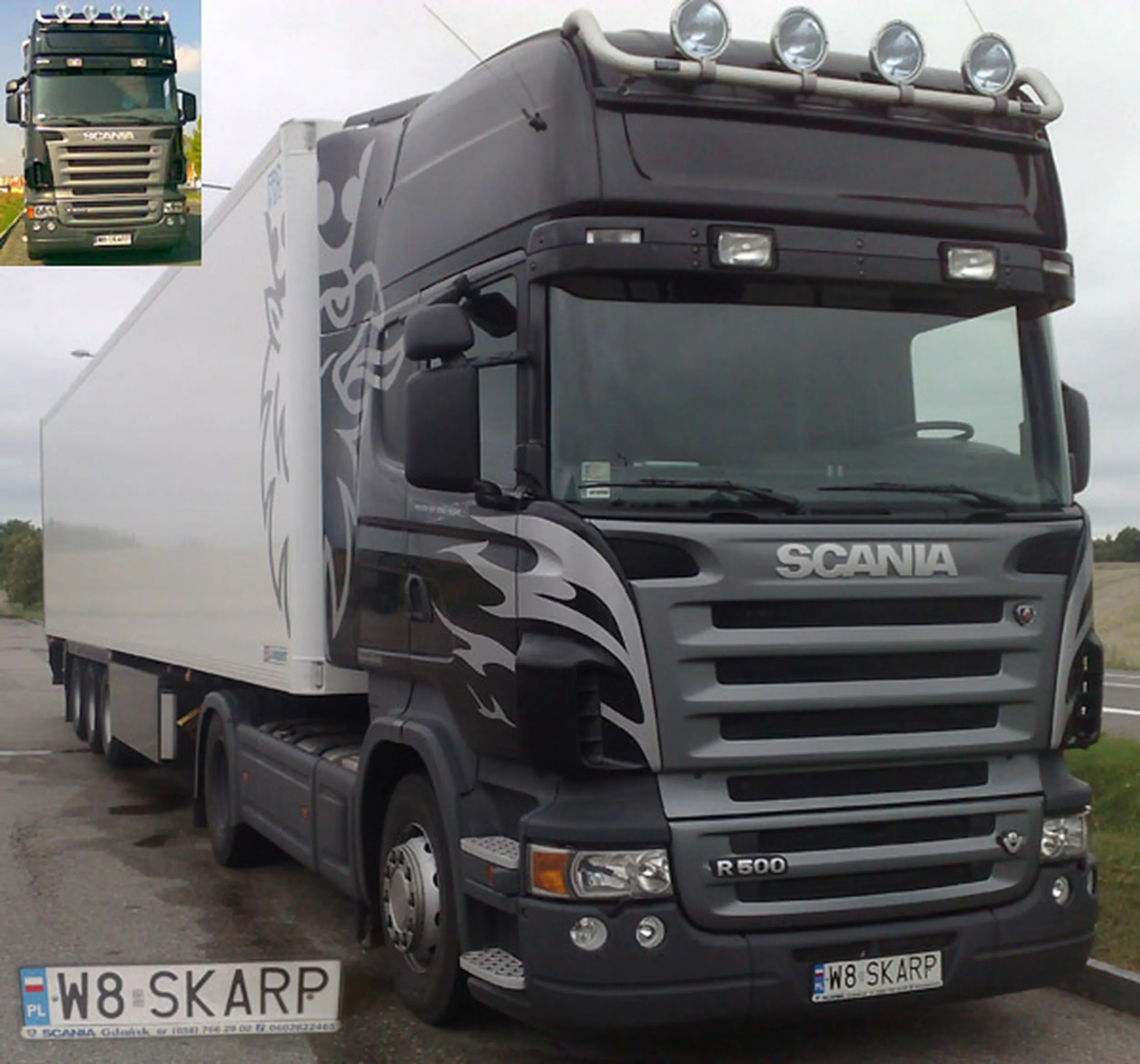 Fajny numer, blacha W8 SKARP