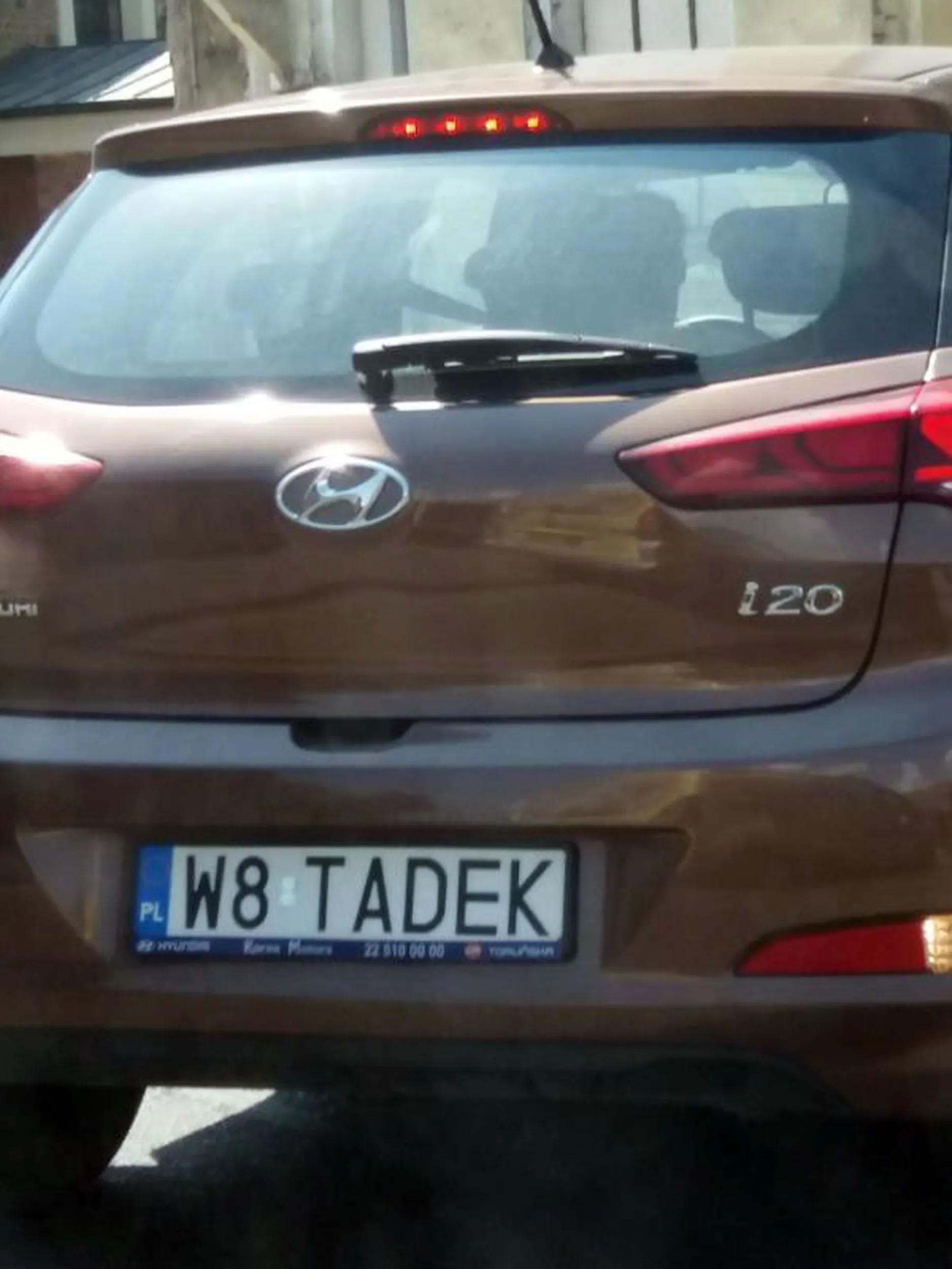 Fajny numer, blacha W8 TADEK