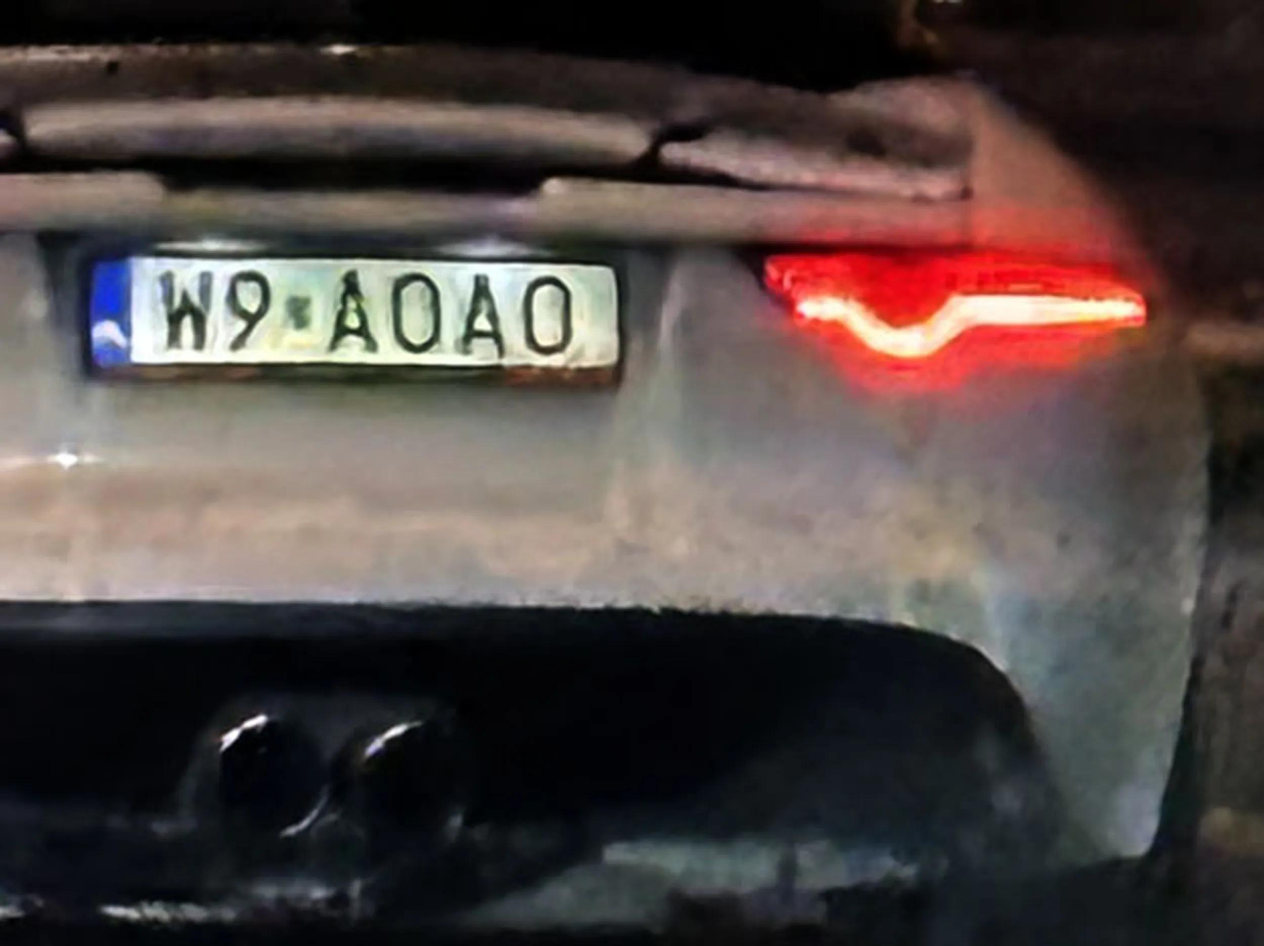 Fajny numer, blacha W9 AOAO