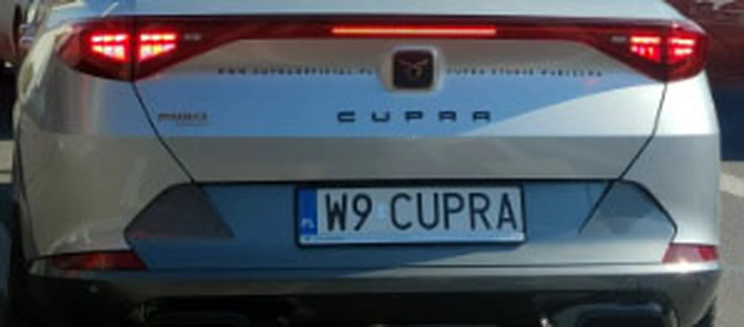 Fajny numer, blacha W9 CUPRA