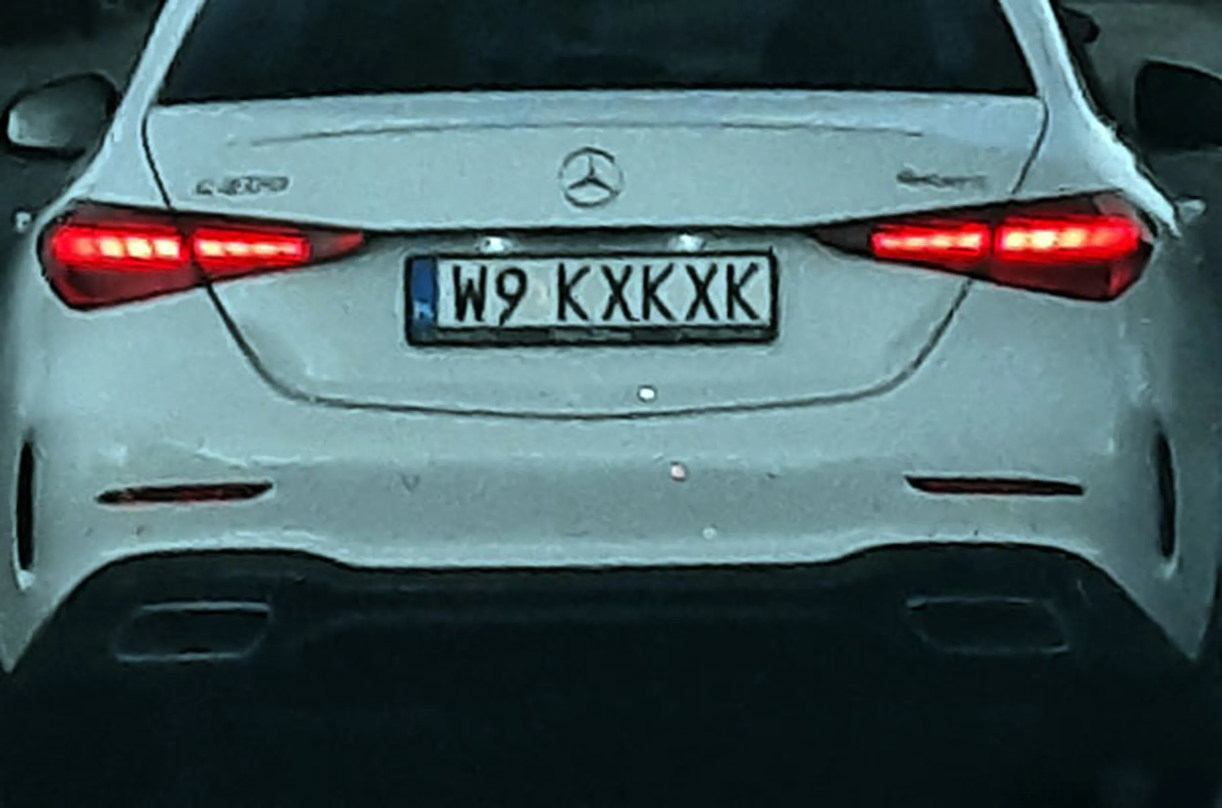 Fajny numer, blacha W9 KXKXK