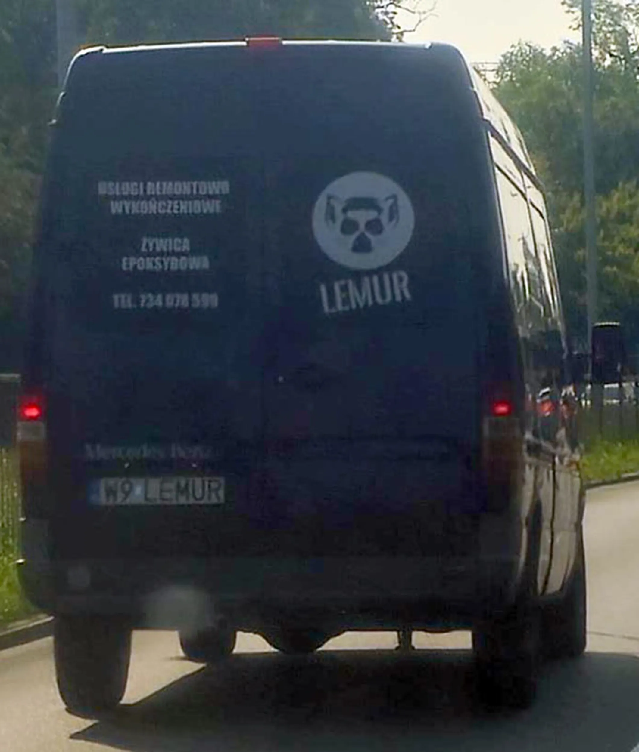 Fajny numer, blacha W9 LEMUR