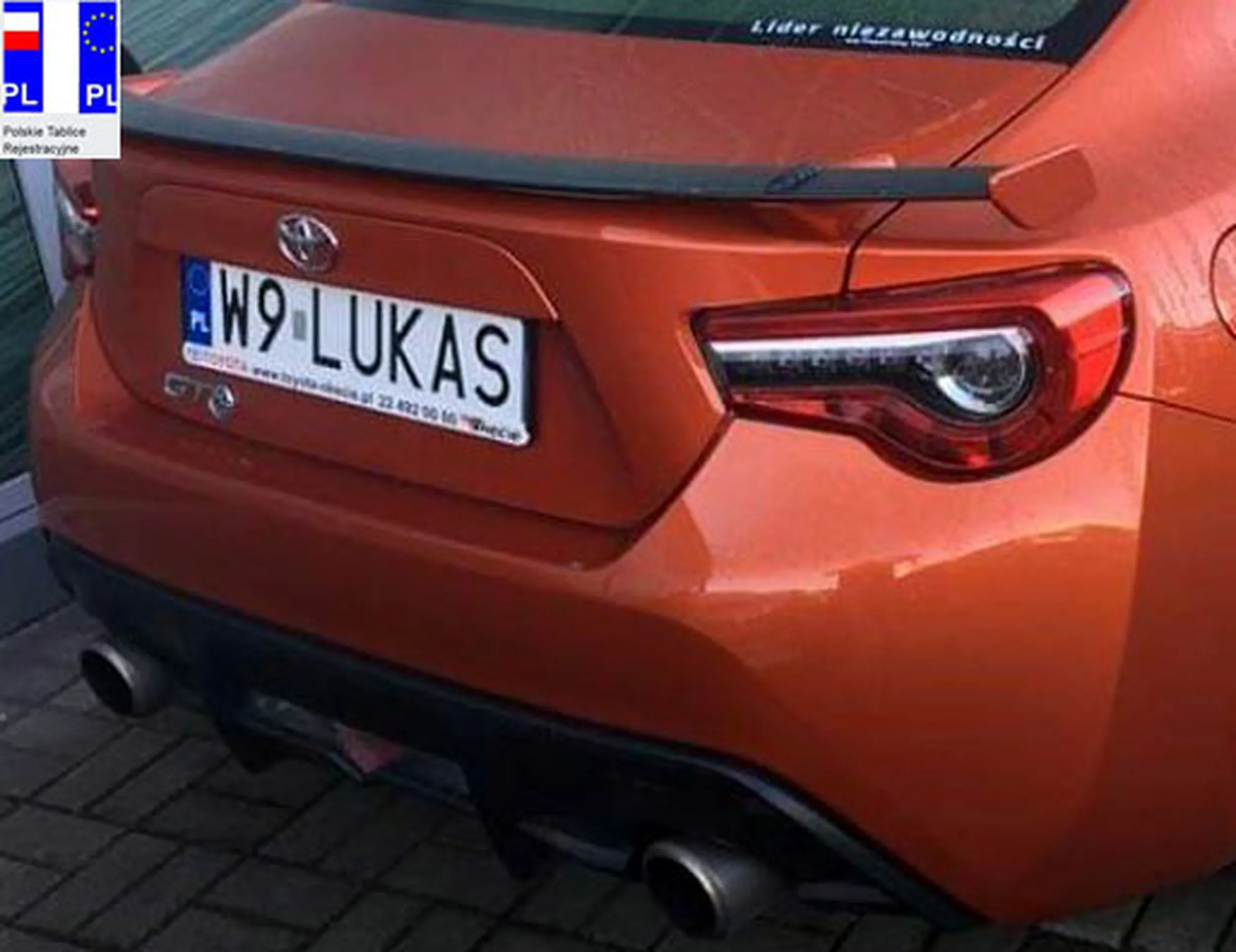 Fajny numer, blacha W9 LUKAS