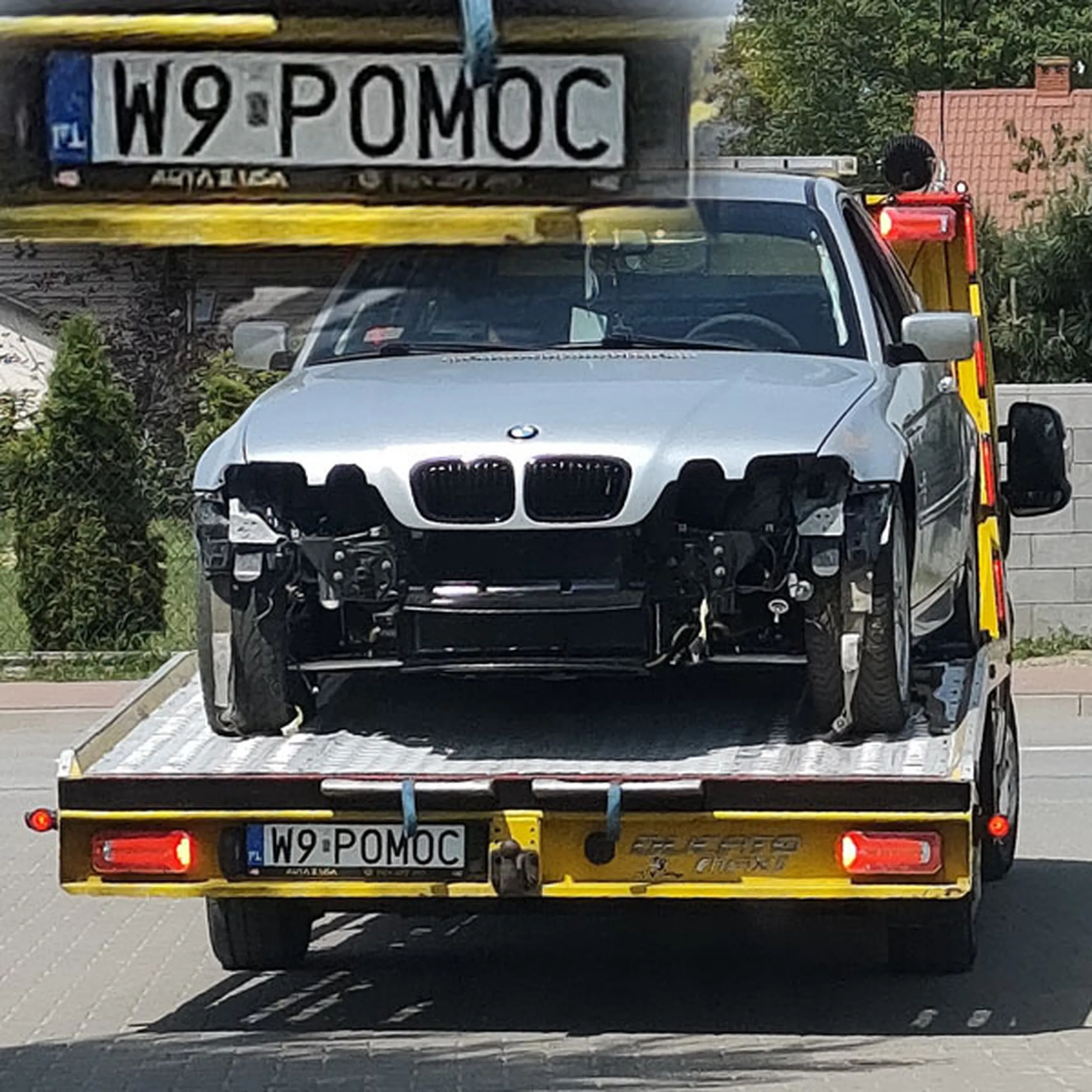 Fajny numer, blacha W9 POMOC