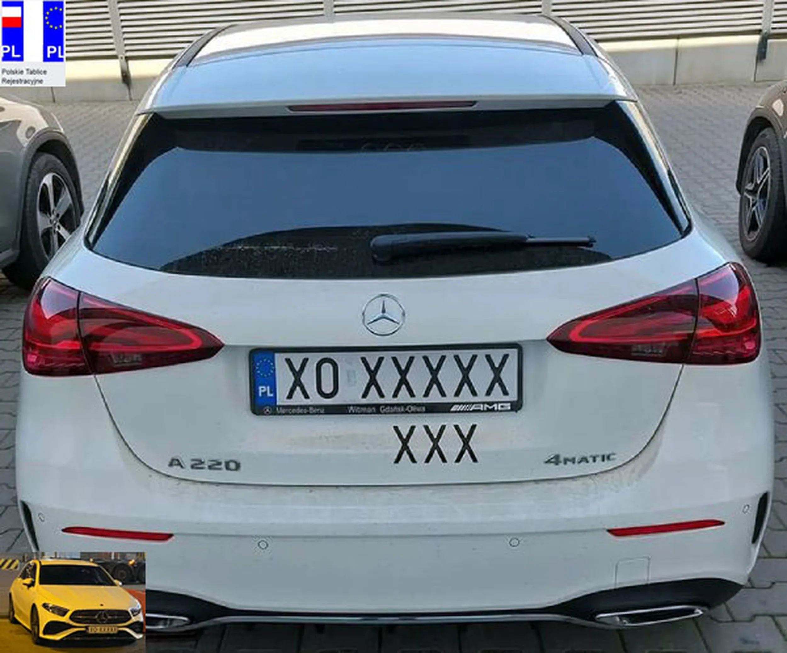 Fajny numer, blacha X0 XXXXX