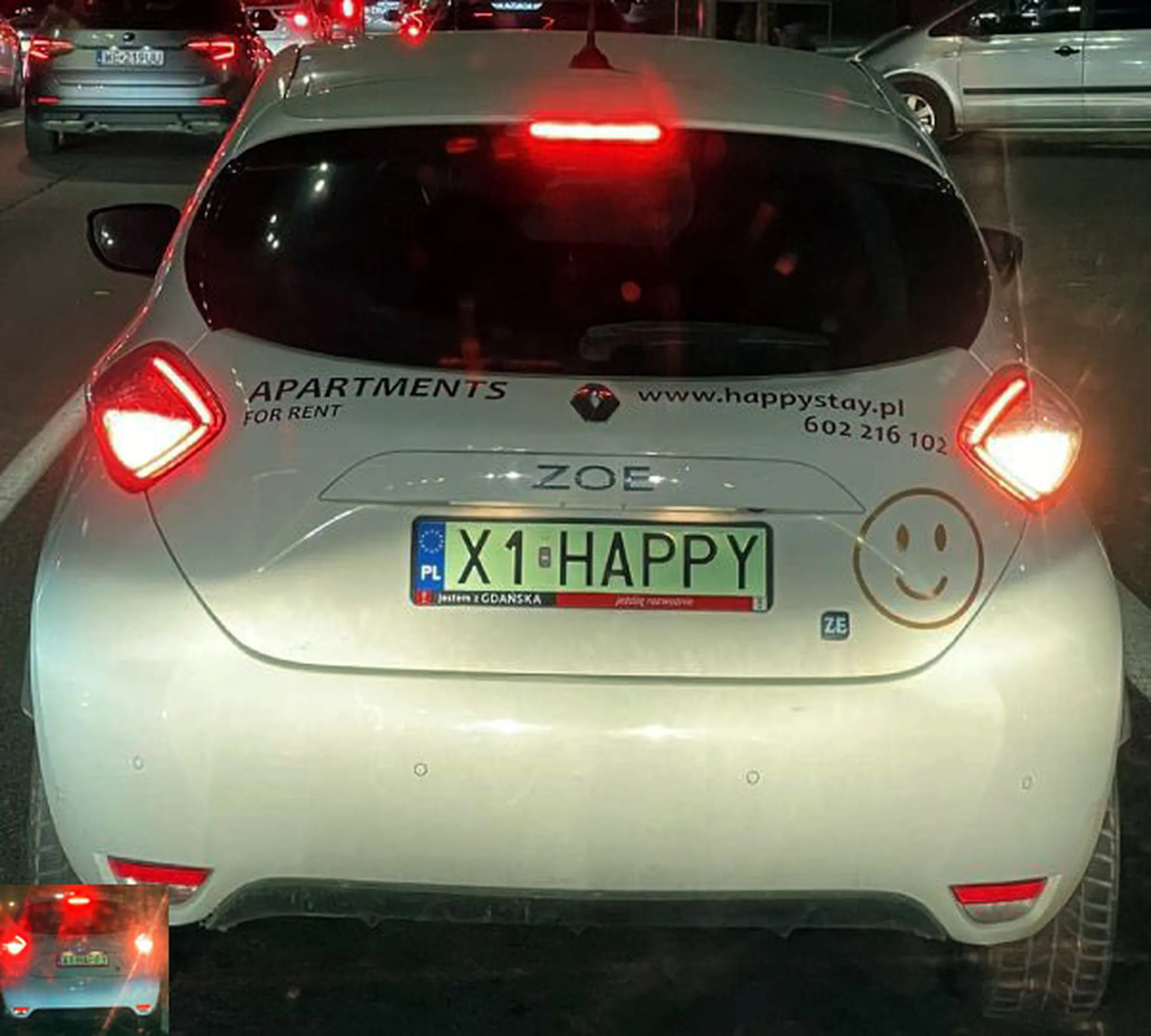 Fajny numer, blacha X1 HAPPY