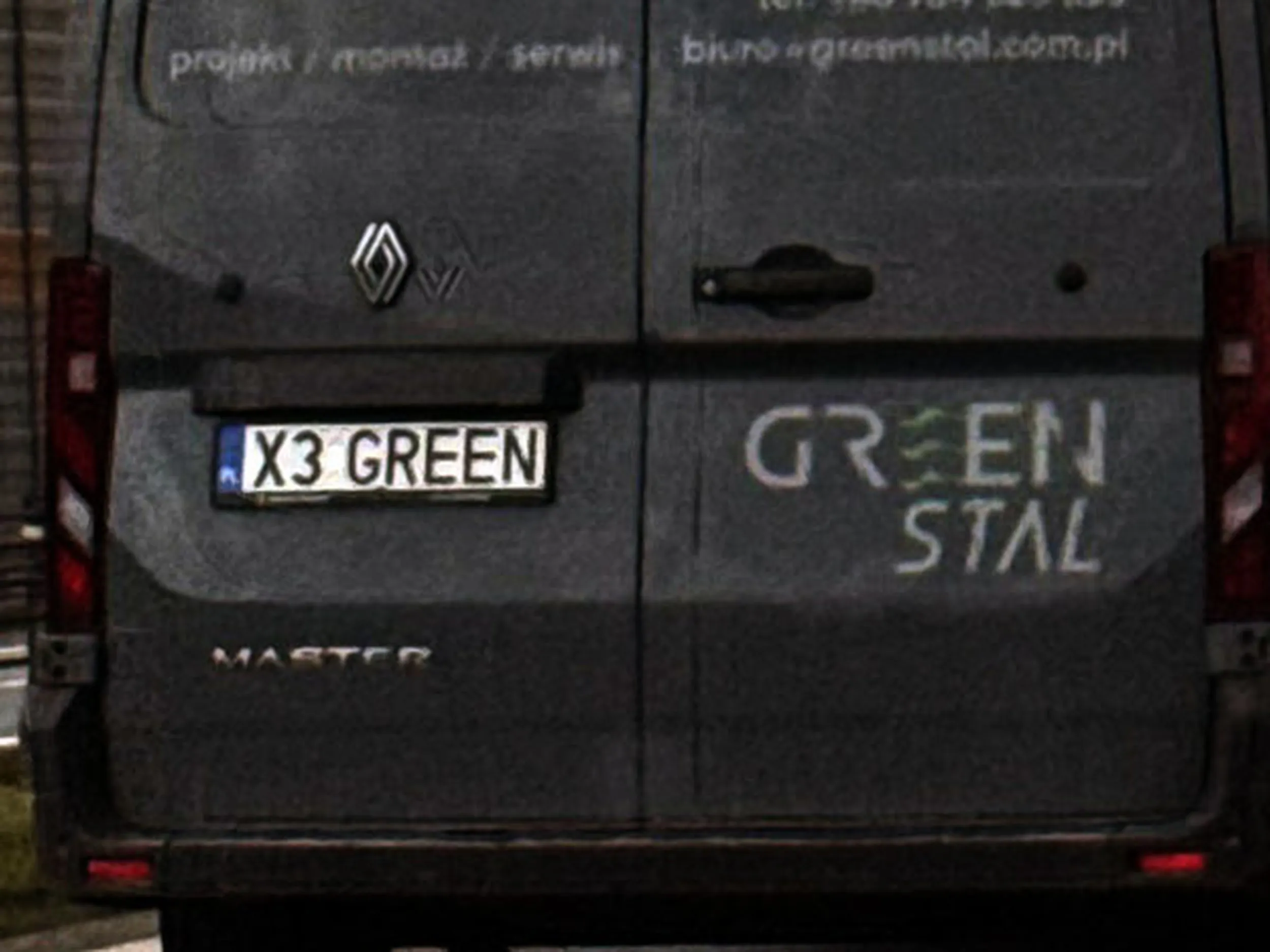 Fajny numer, blacha X3 GREEN