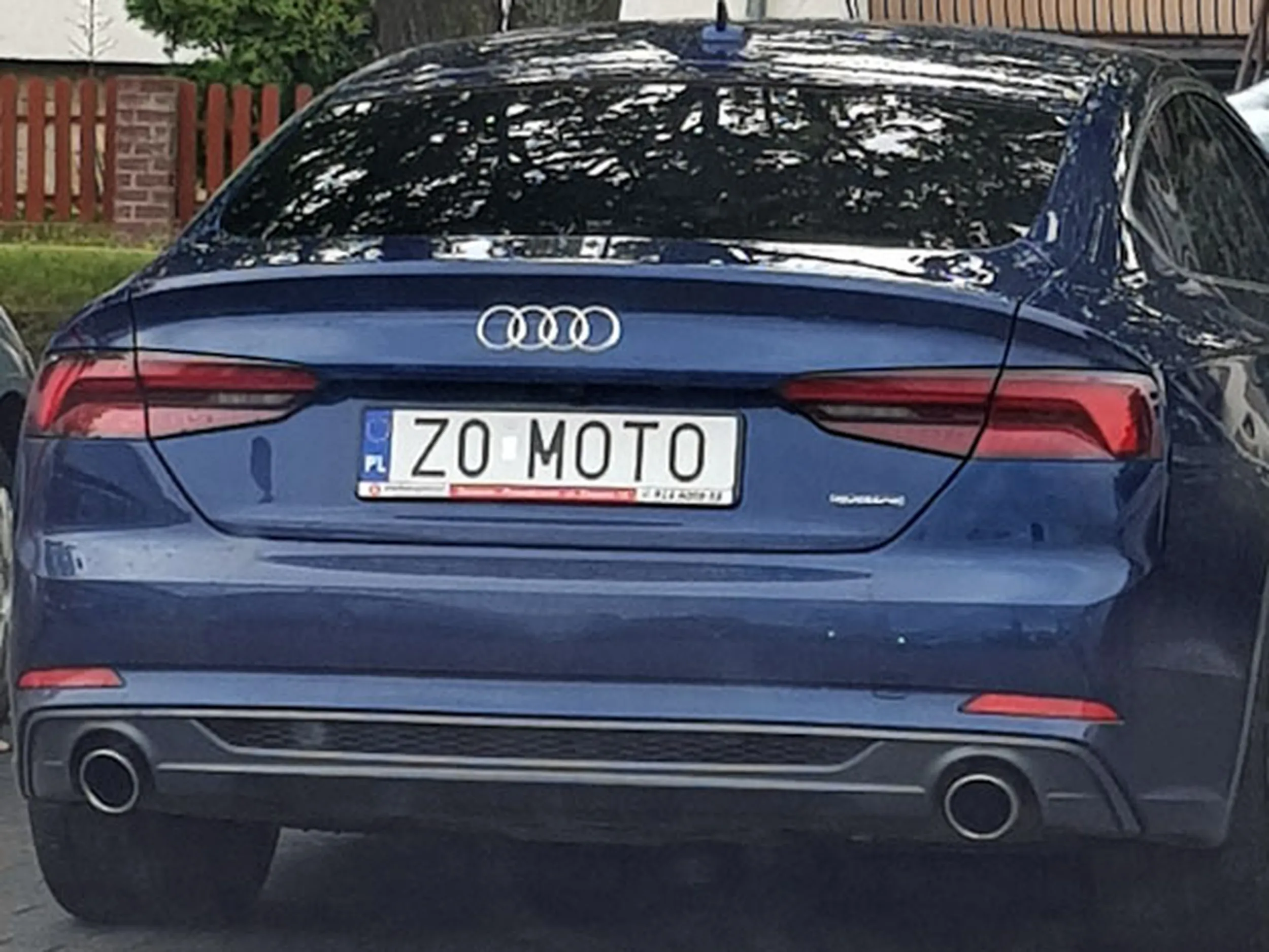 Fajny numer, blacha Z0 MOTO