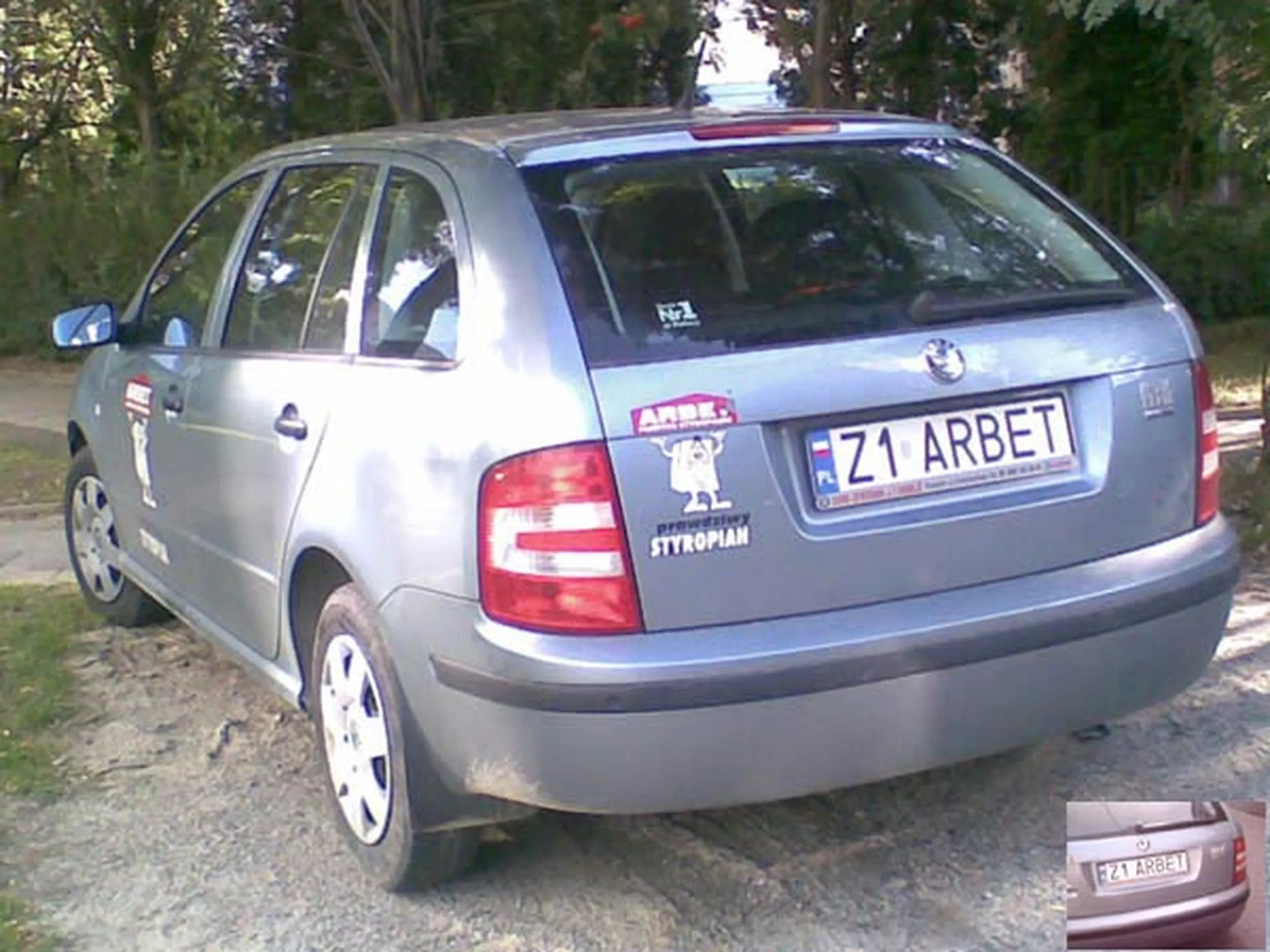 Fajny numer, blacha Z1 ARBET